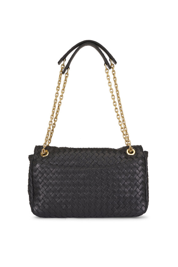 Bottega Veneta Madison Black Intrecciato Leather Shoulder Bag - view 2
