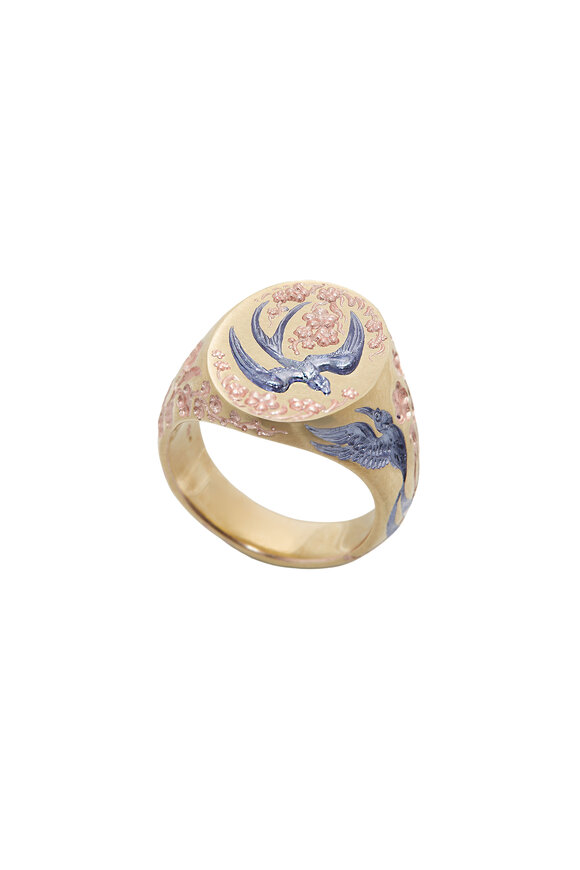 Castro Smith Swallow & Hummingbird Ring - view 2