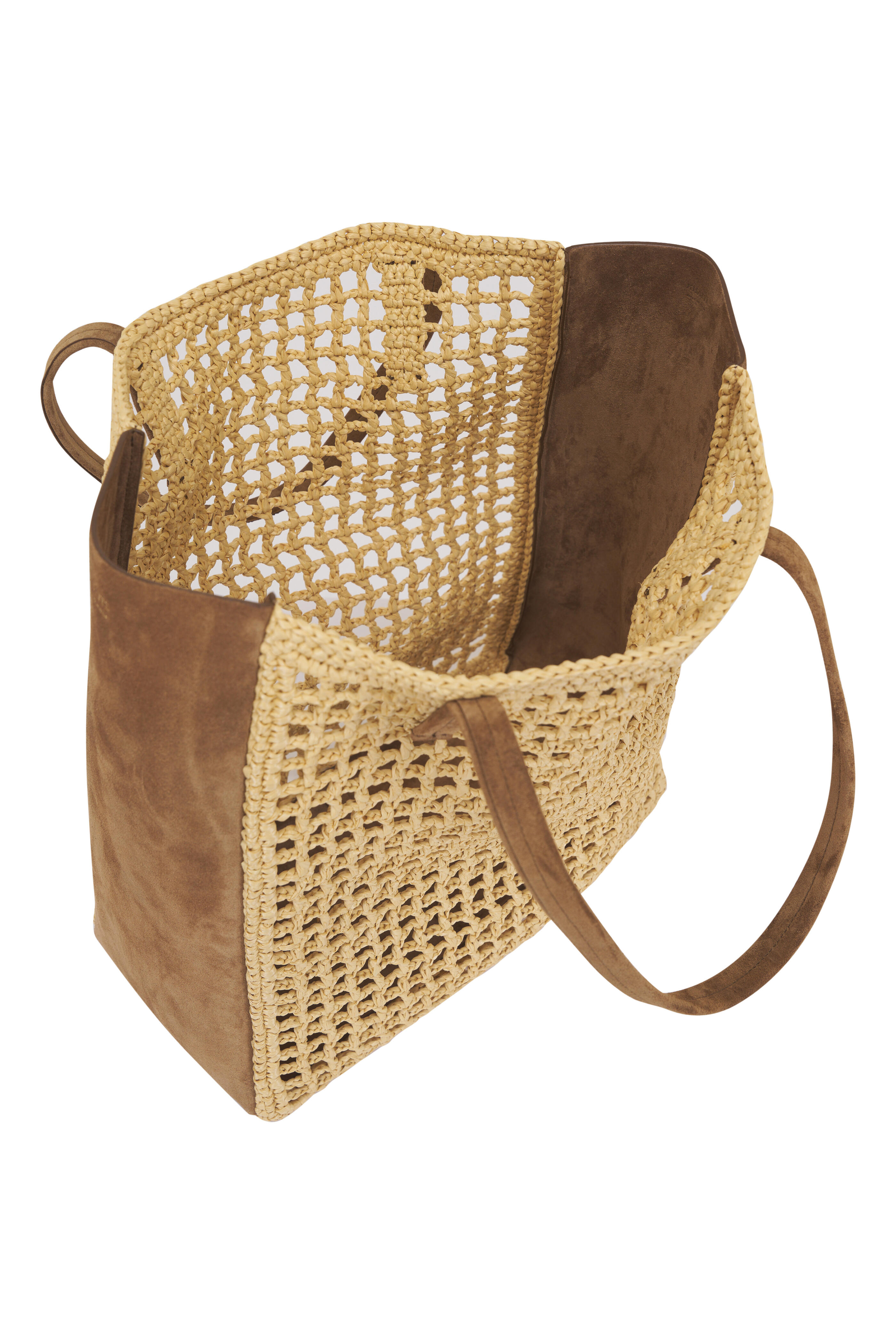 Khaite - Large Zoe Natural Patchwork Raffia Tote