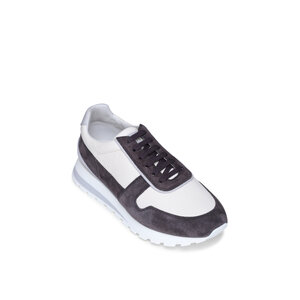 Brunello Cucinelli - Washed Calfskin & Suede Running
