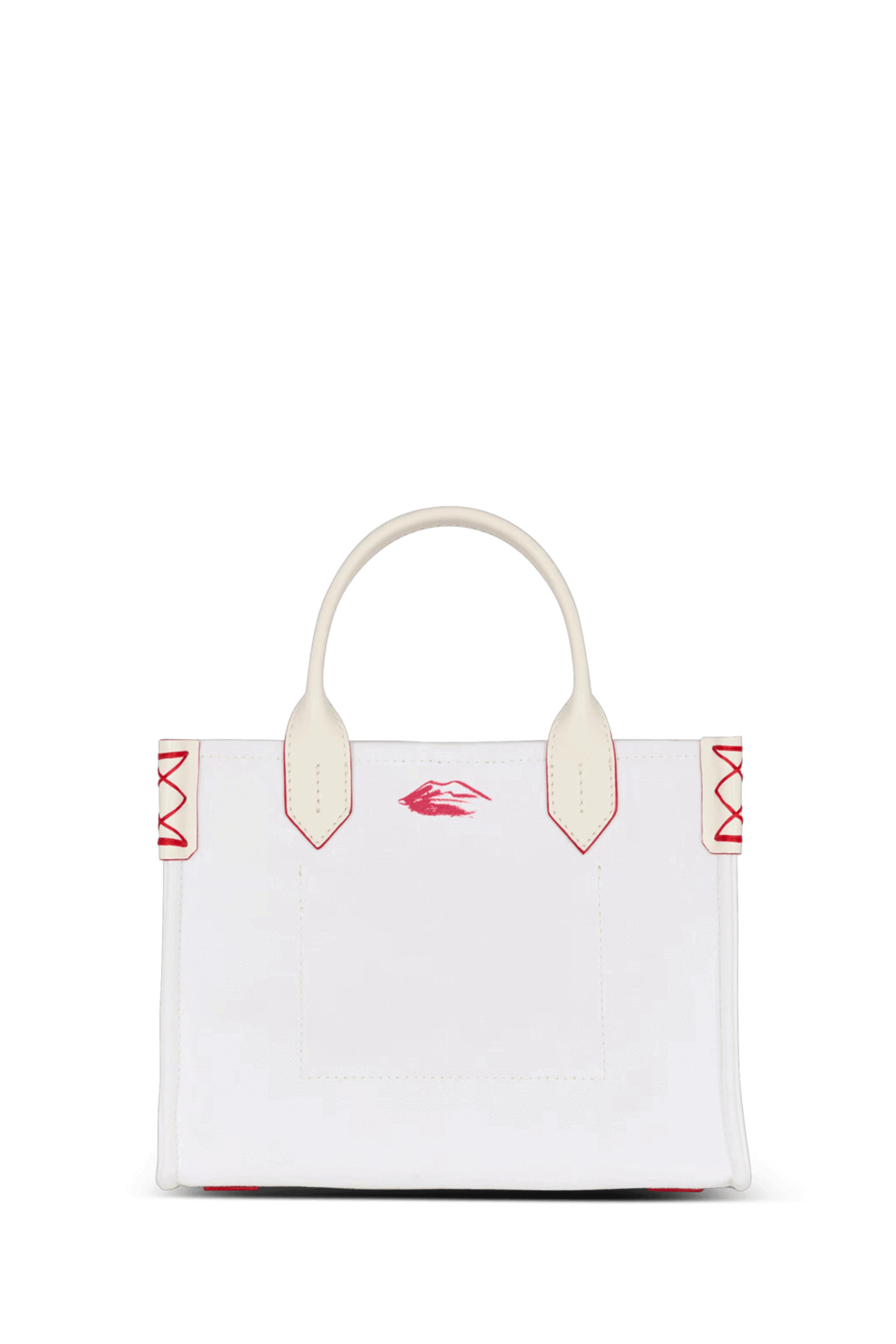 Balmain - Small B-Army Lipstick Tote in Cream and Red