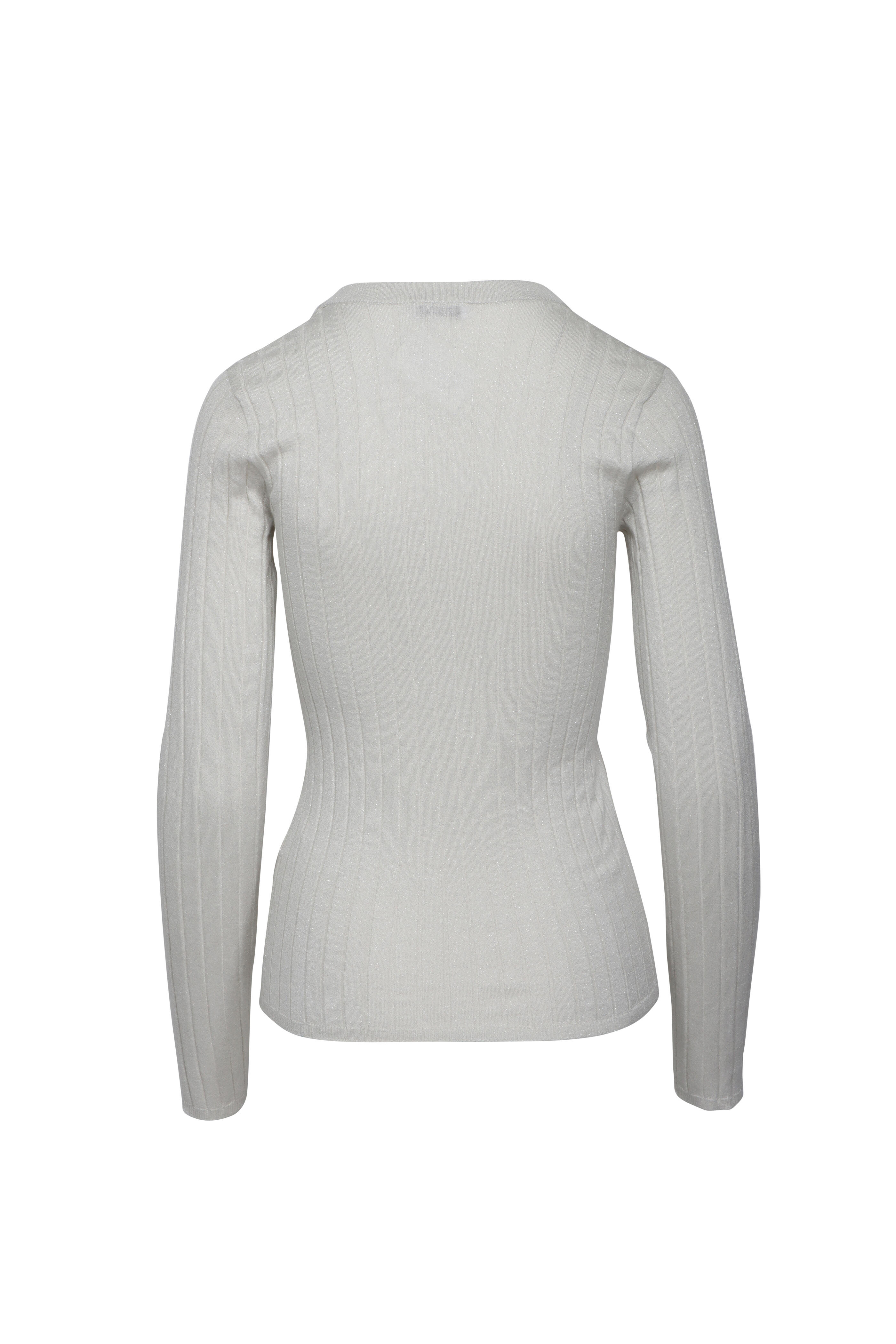 Brunello Cucinelli - Warm White V Neck Sweater