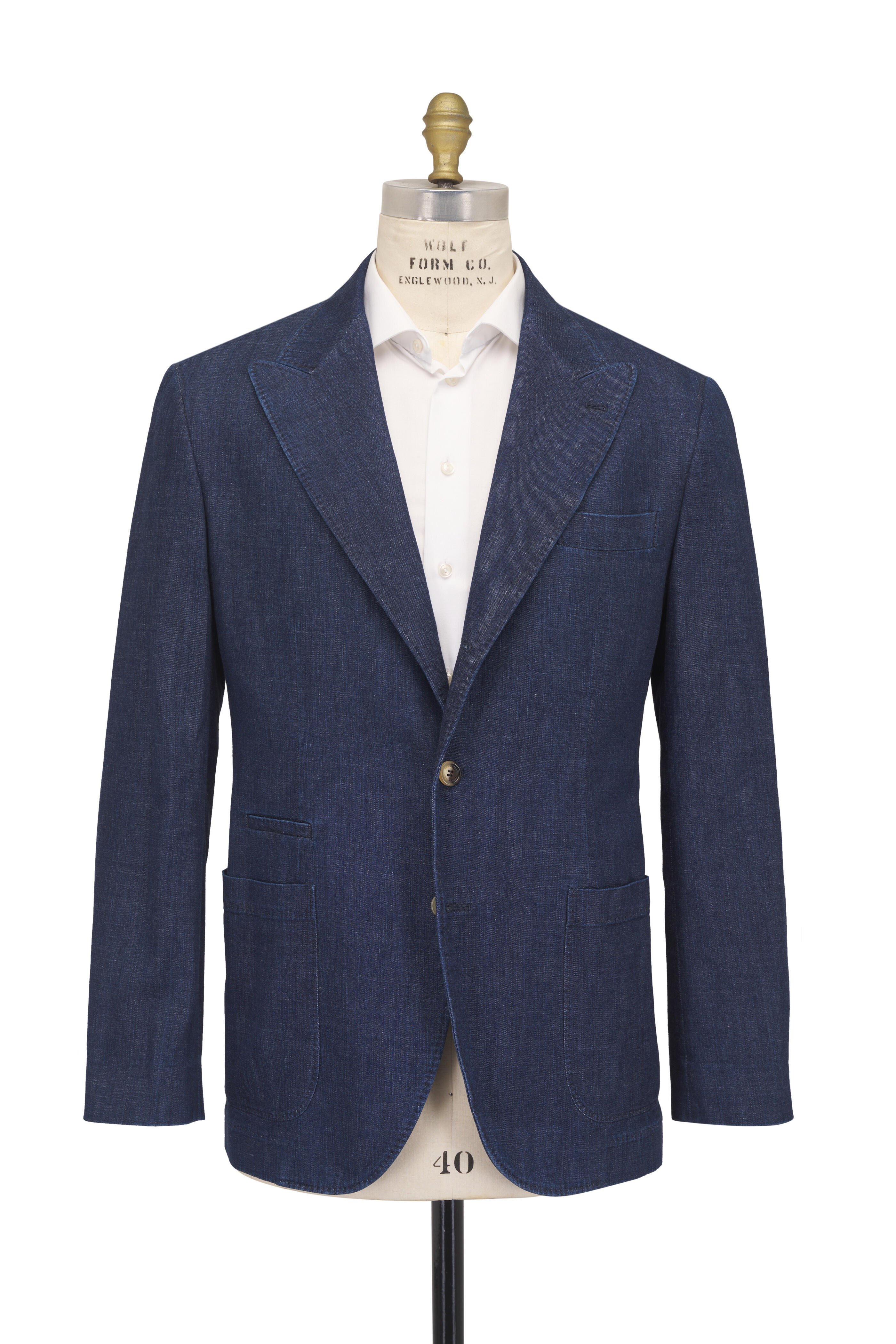 Brunello Cucinelli - Denim Blue Cotton Sportcoat