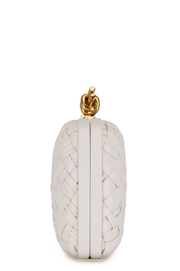 Bottega Veneta - Bone Knot Minaudiere Woven Clutch