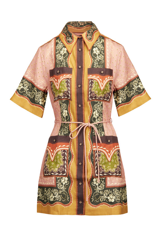 Alémais Darcey Linen Mini Dress - view 1