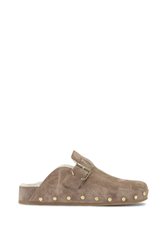 Veronica Beard - Fern-2 Taupe Shearling Mule