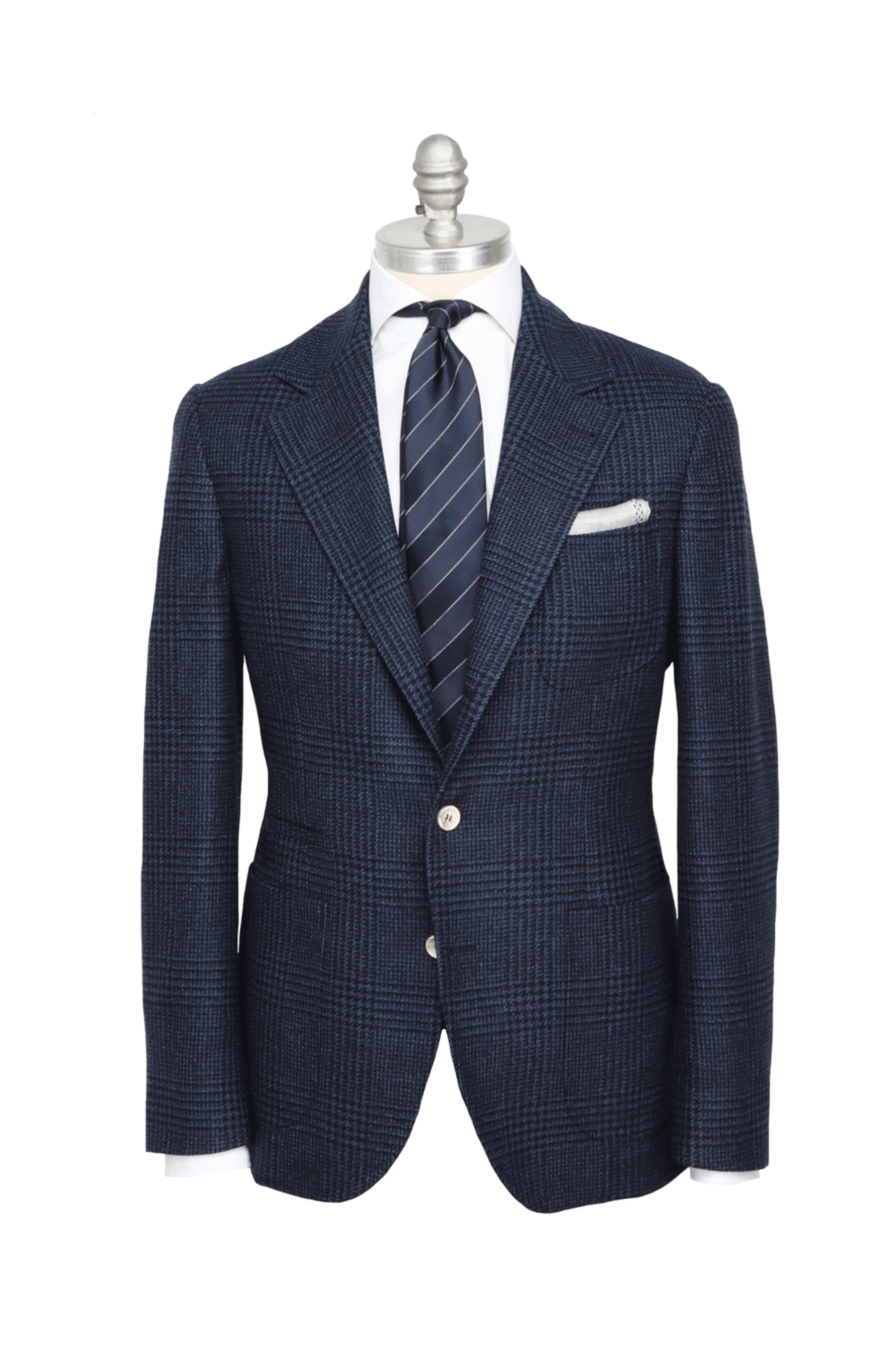 Brunello Cucinelli - Navy Glen Plaid Sportcoat