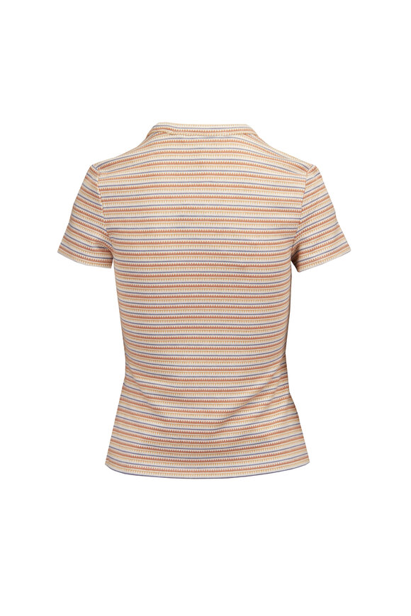 Veronica Beard Deven Textured Stripe T-Shirt - view 2