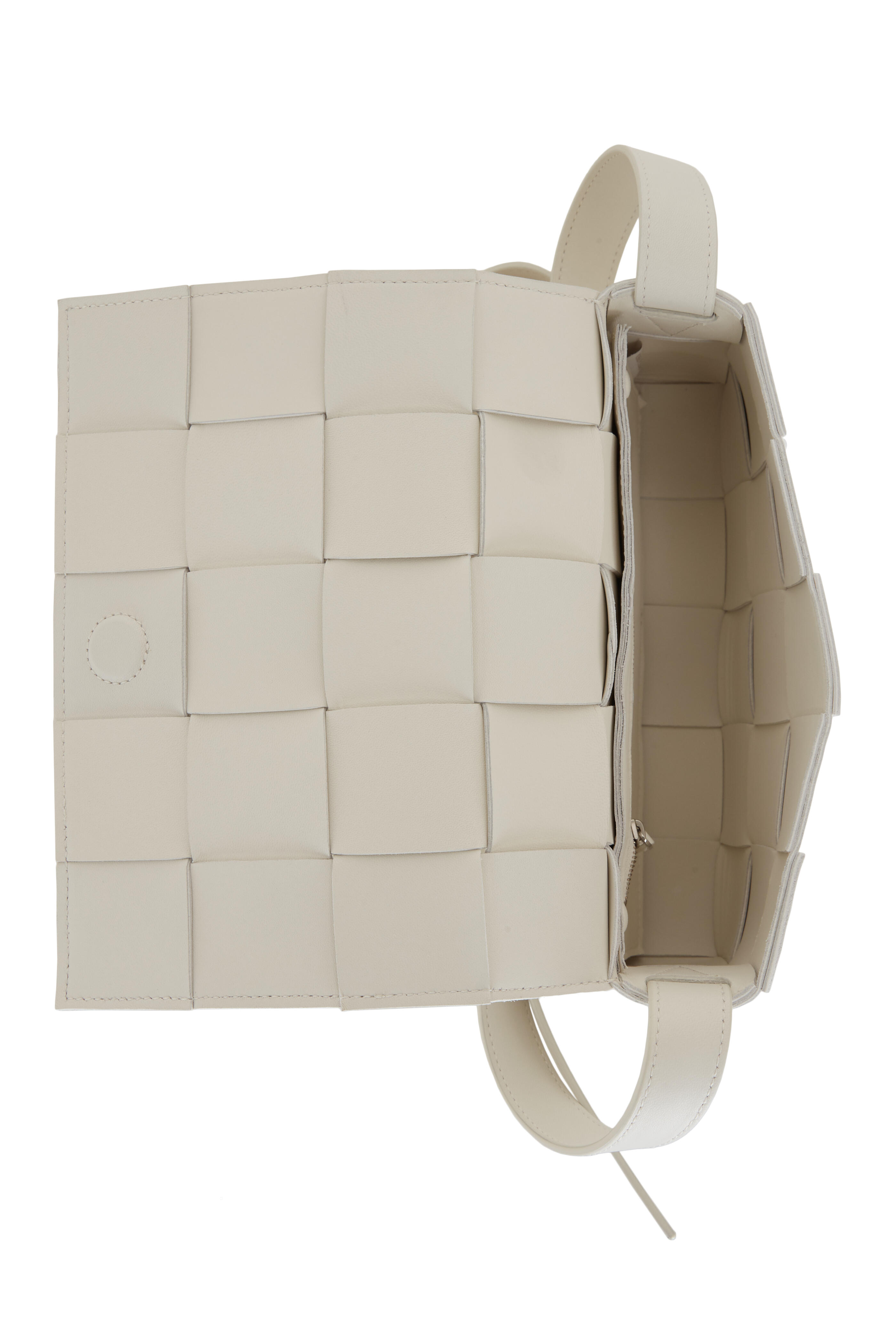 Bottega Veneta - Cassette White Quilted Leather Small Bag