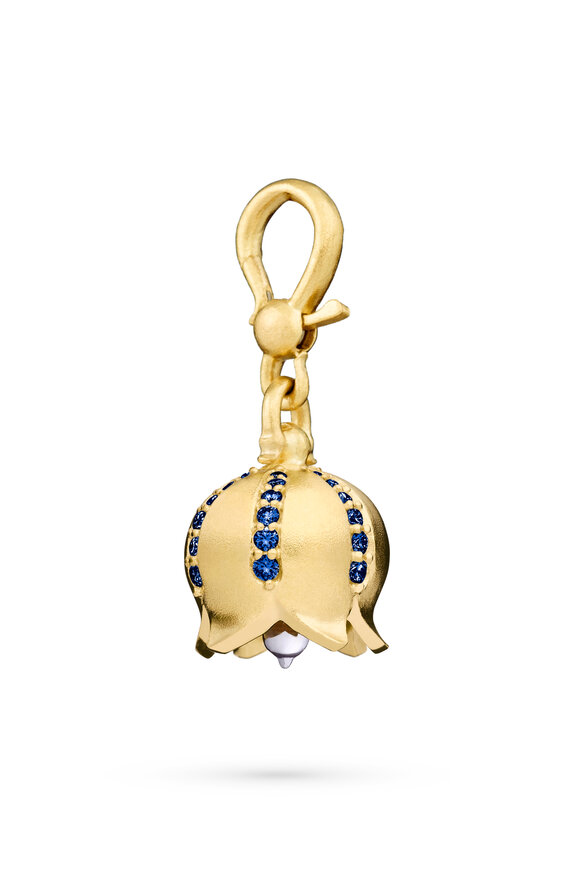 Paul Morelli 18k Yellow Gold Sapphire TinkerBell Charm