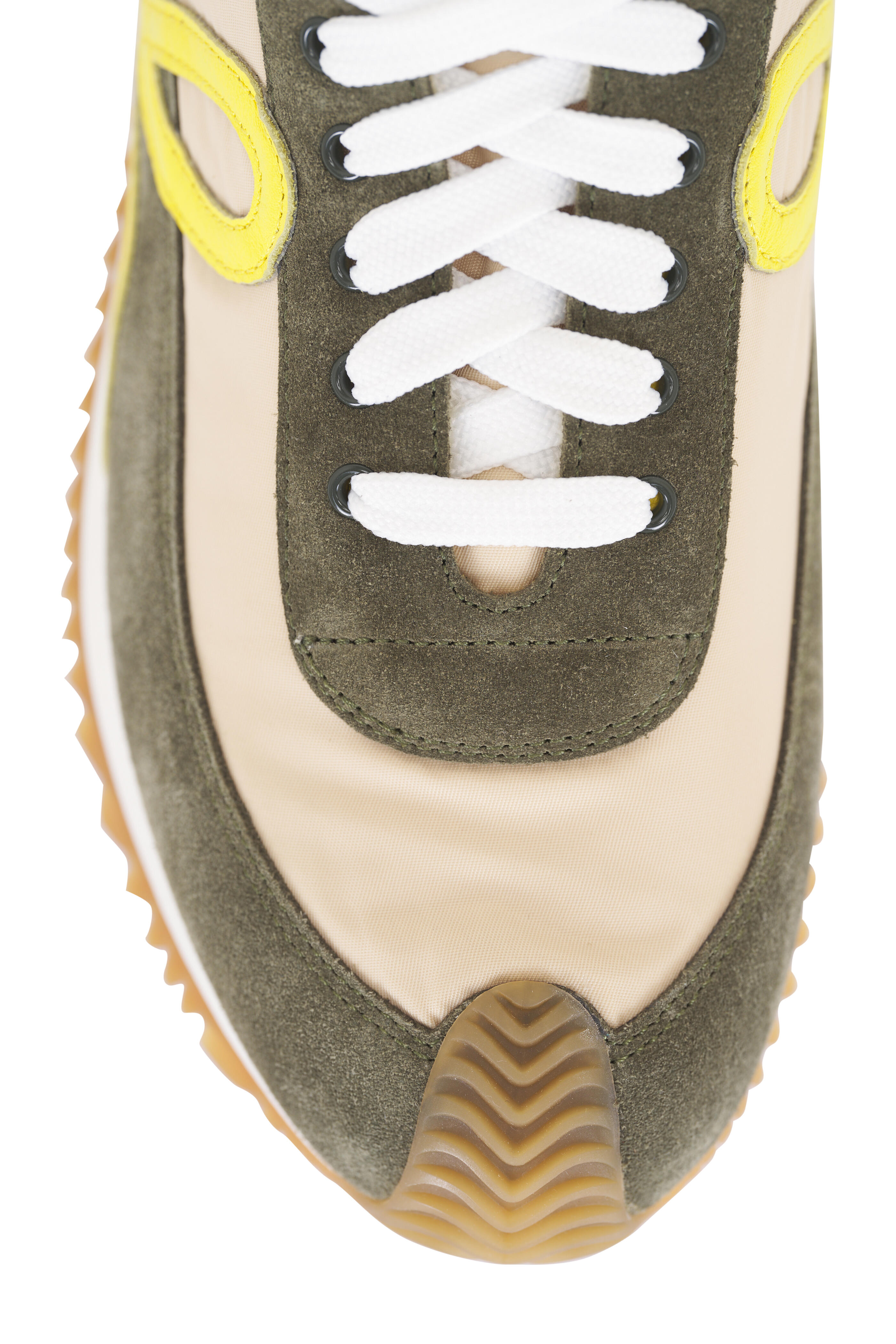 Loewe - Flow Runner 2.0 Cream, Yellow & Olive Sneaker