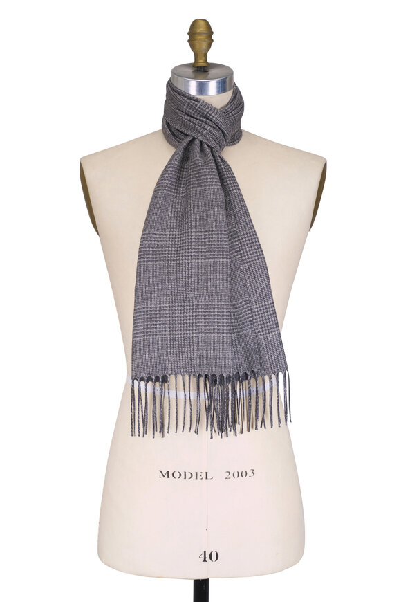 Fratelli Piacenza Dallas Gray Scarf