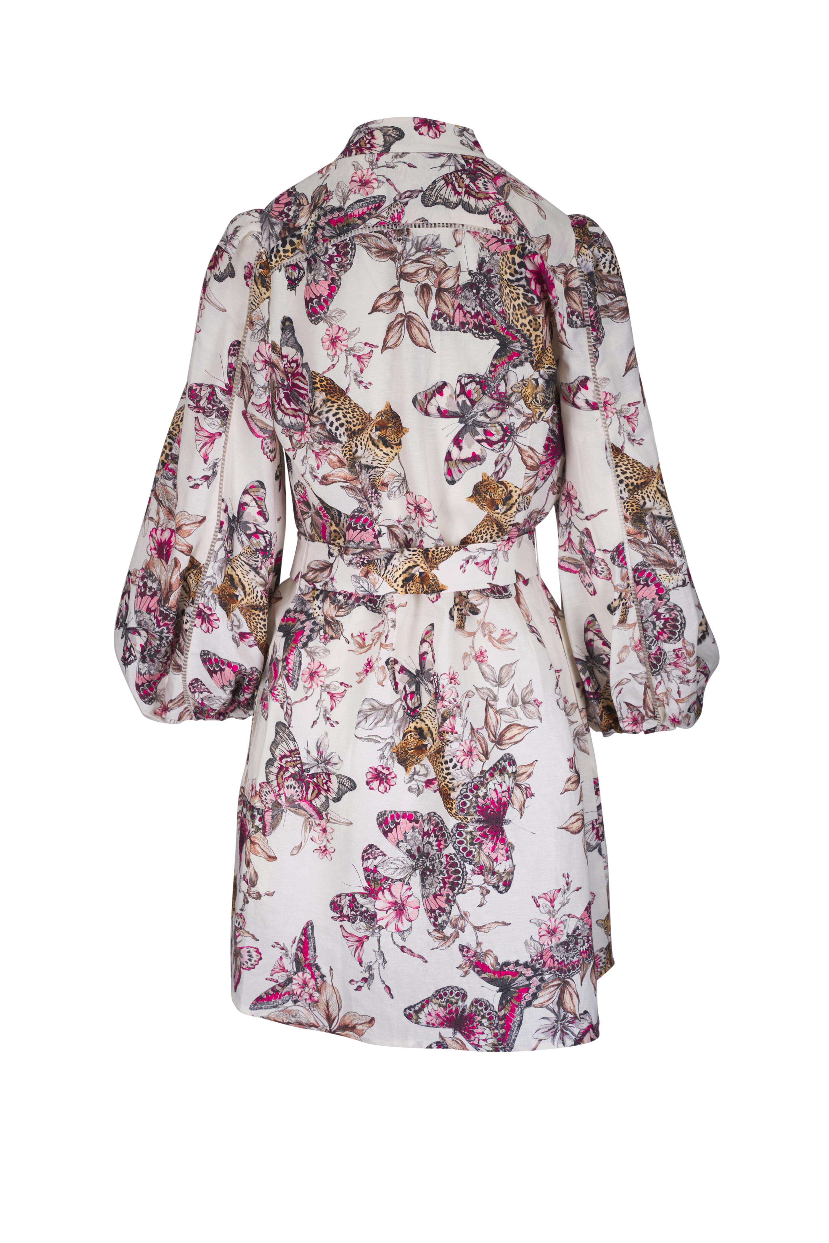L'Agence - Kiersten Multicolor Butterfly Jungle Print Dress - view 3
