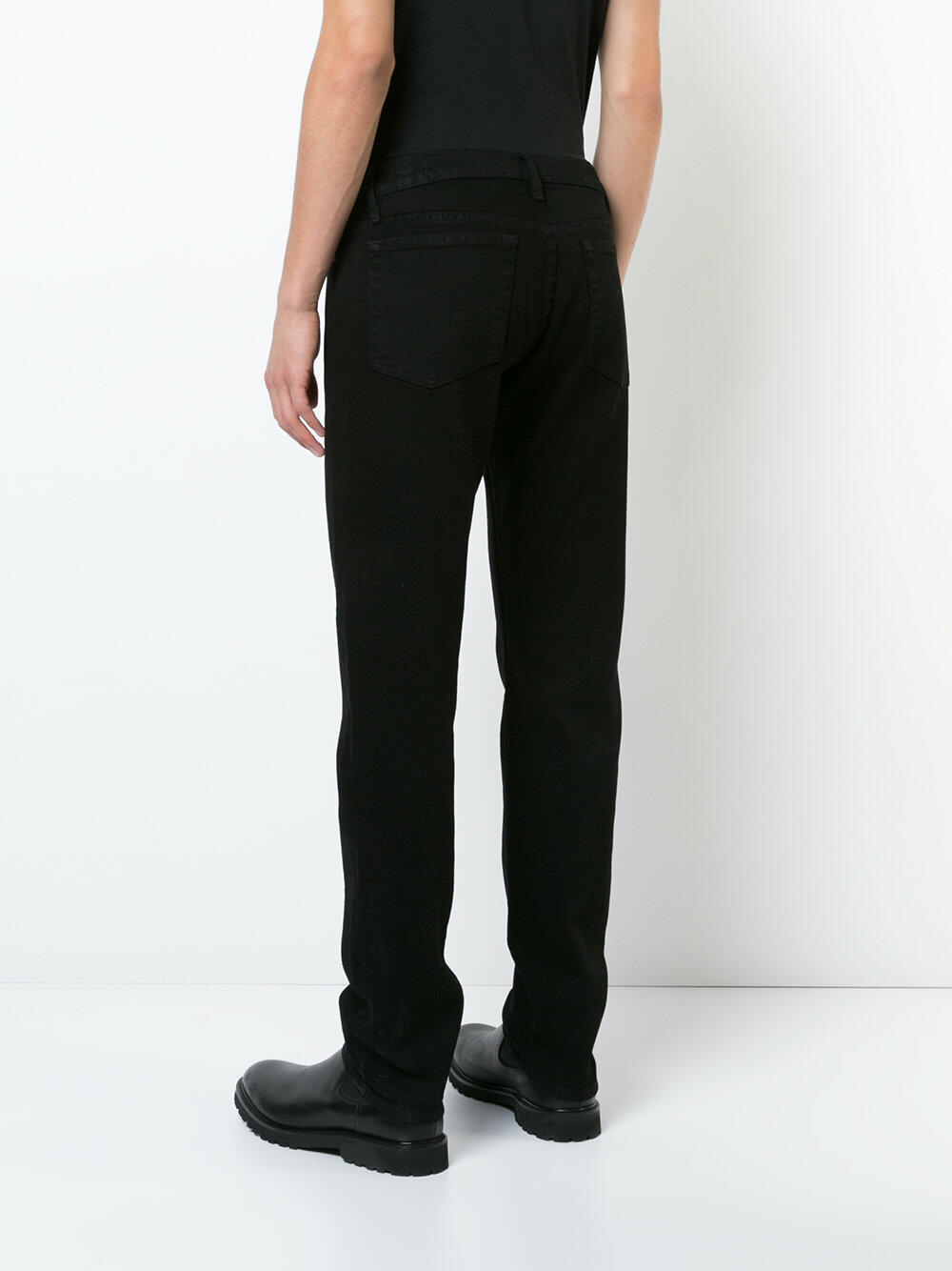 Frame - Black Slim Straight Leg Jean