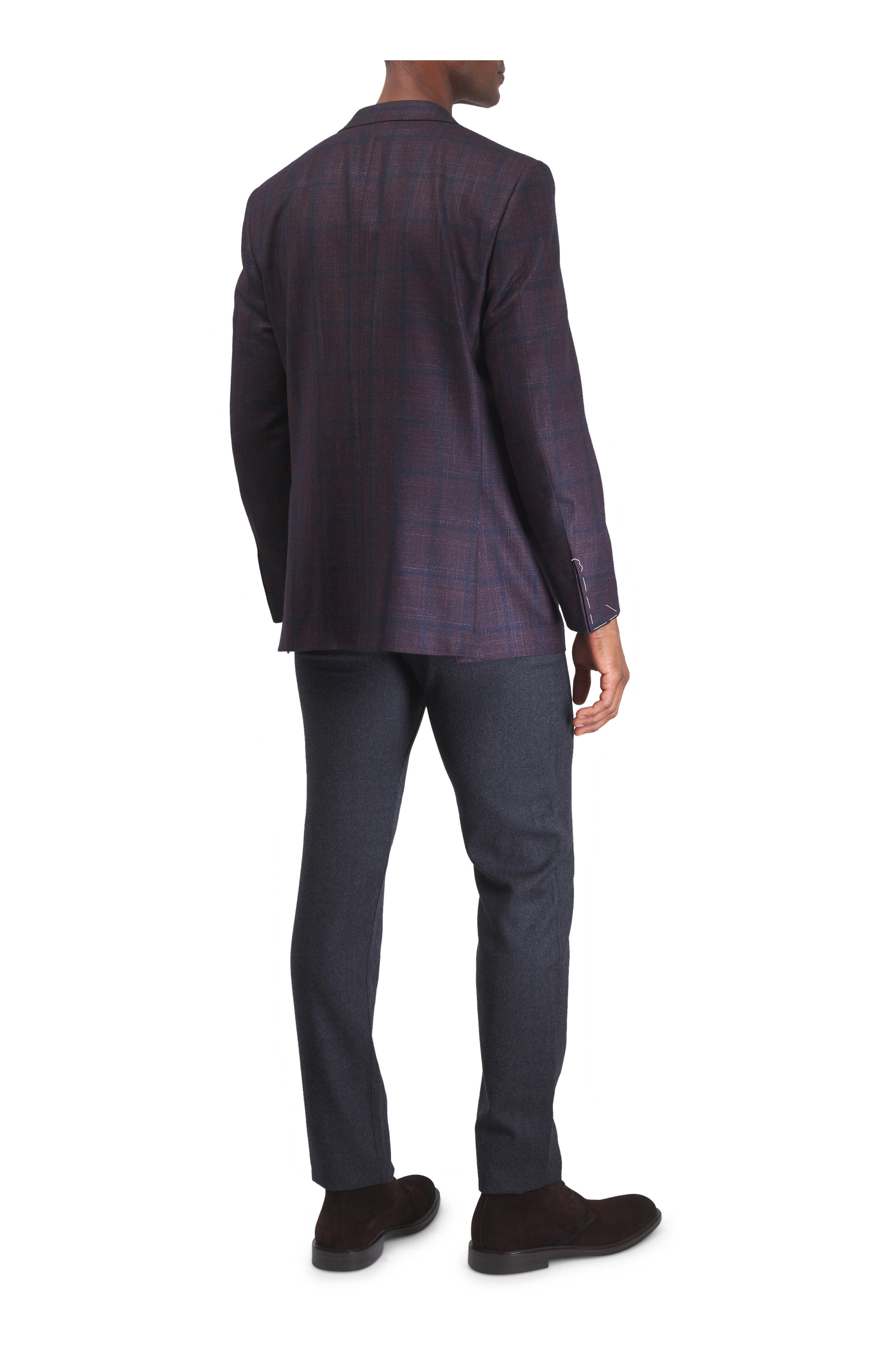 Canali - Performance Charcoal Gray Wool Five Pocket Pant
