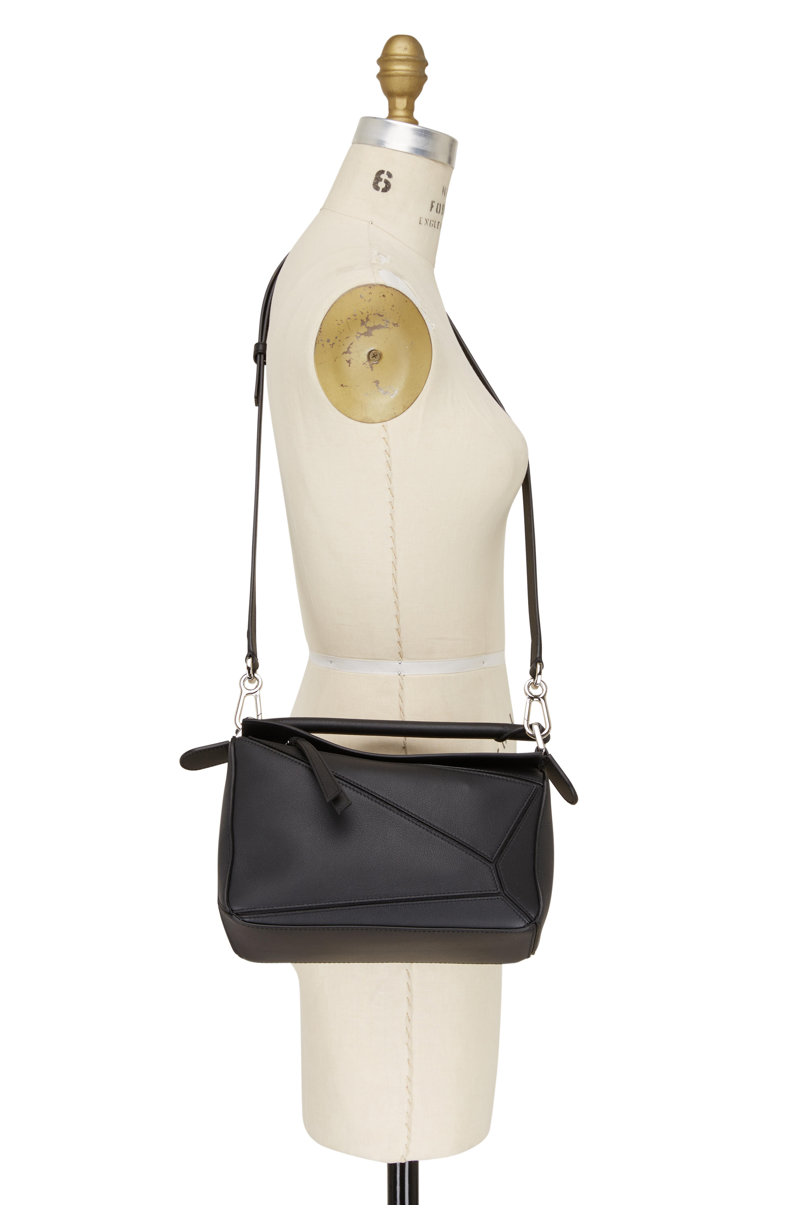 Puzzle leather handbag Loewe Black in Leather - 20411916