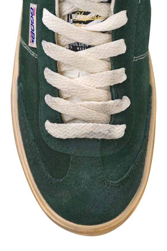 Golden Goose -  Soul Star Green & Milk Suede Low Top Sneaker 