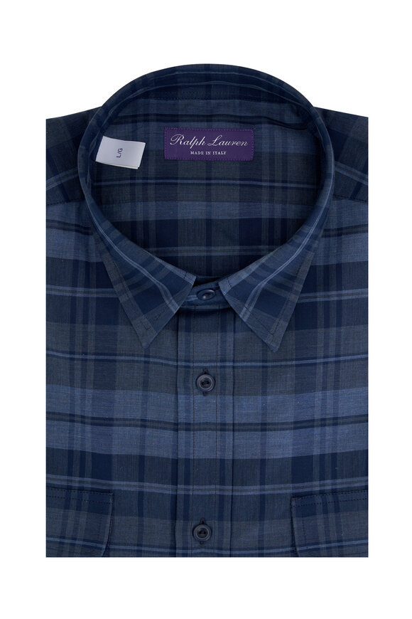 Ralph lauren purple check shirt best sale