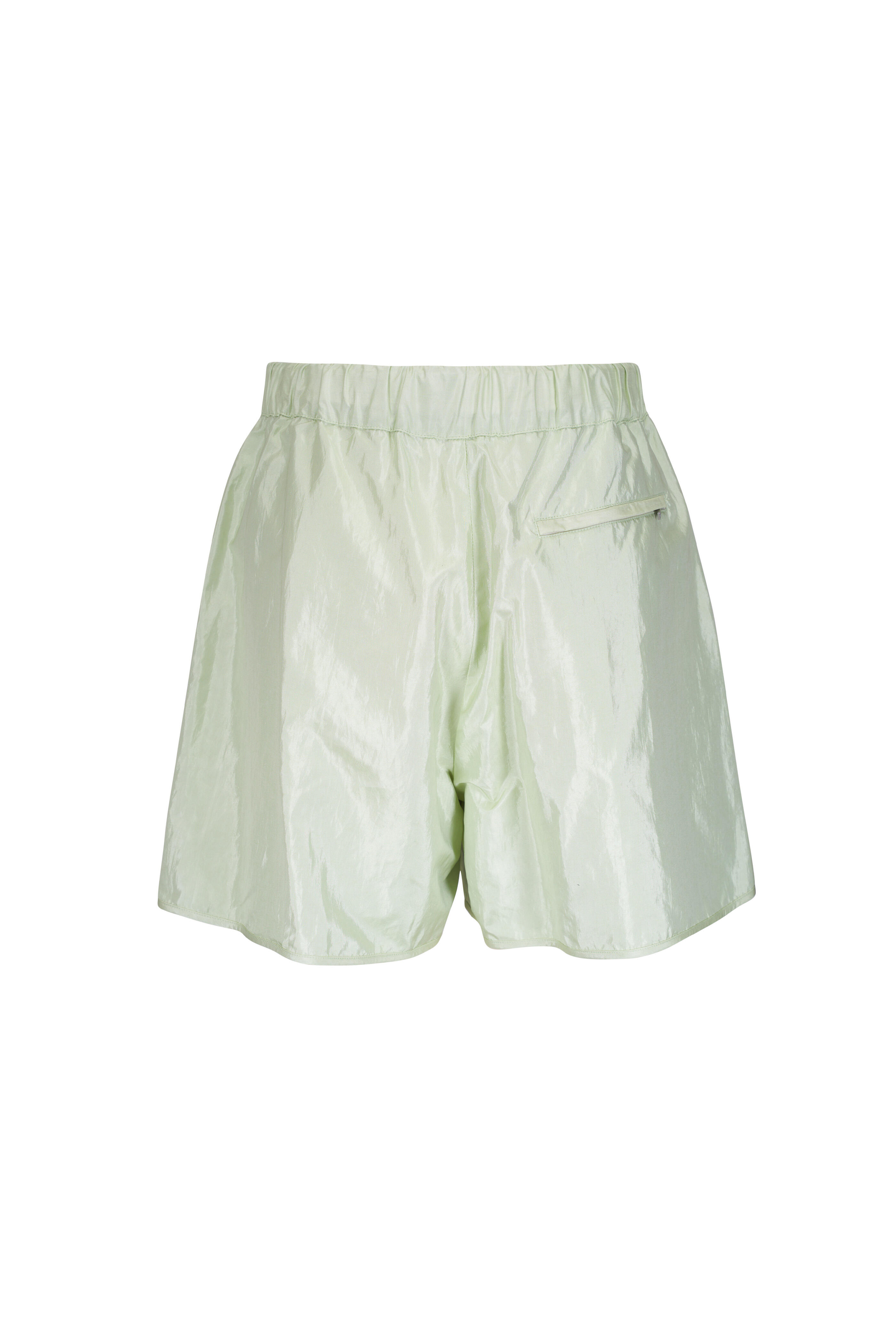 Jil Sander - Light Green Double Layer Shorts - view 4
