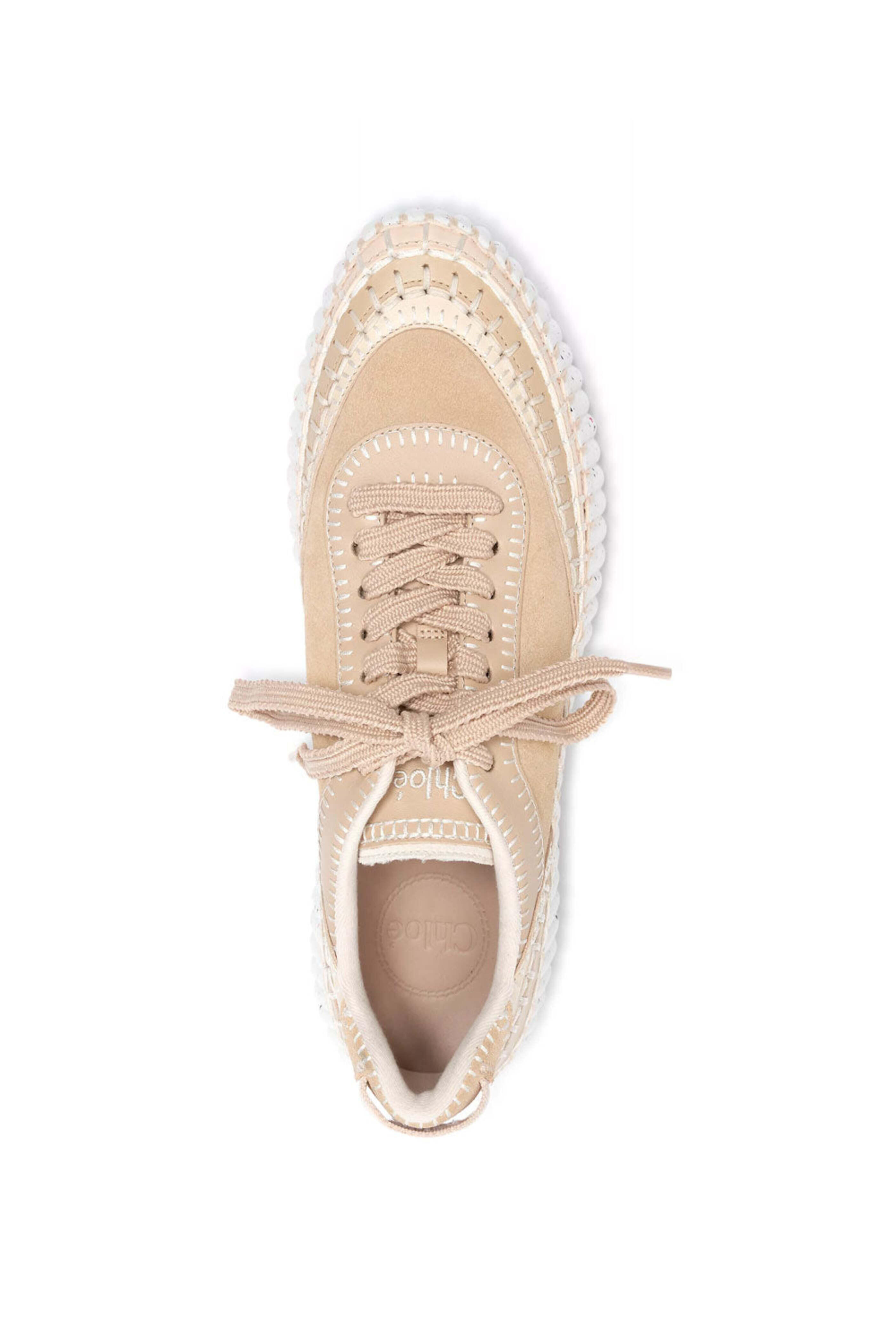 Chloé - Chloe Nama Sneaker in Beige | Mitchell Stores