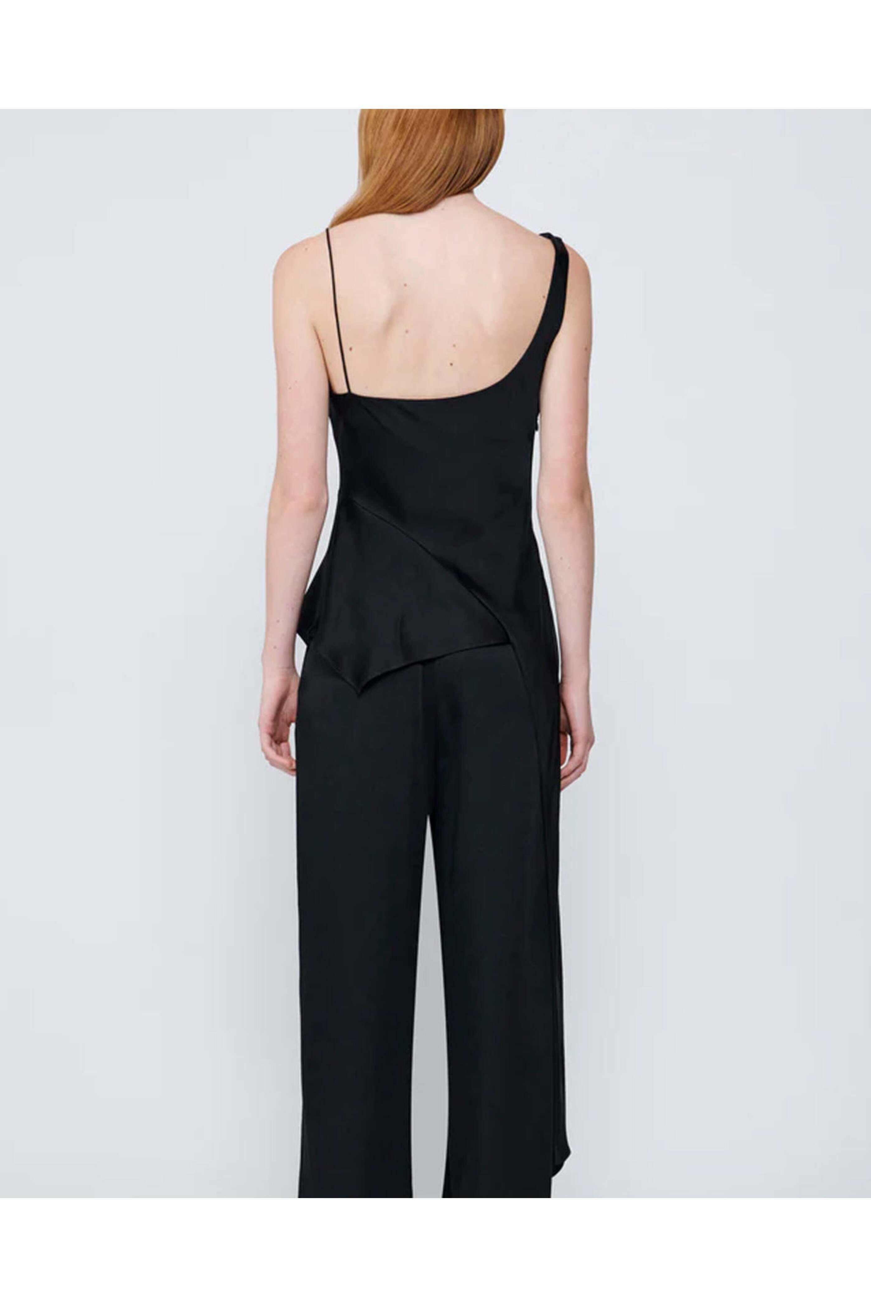 Simkhai - Black Asymmetrical Ronnie Tank