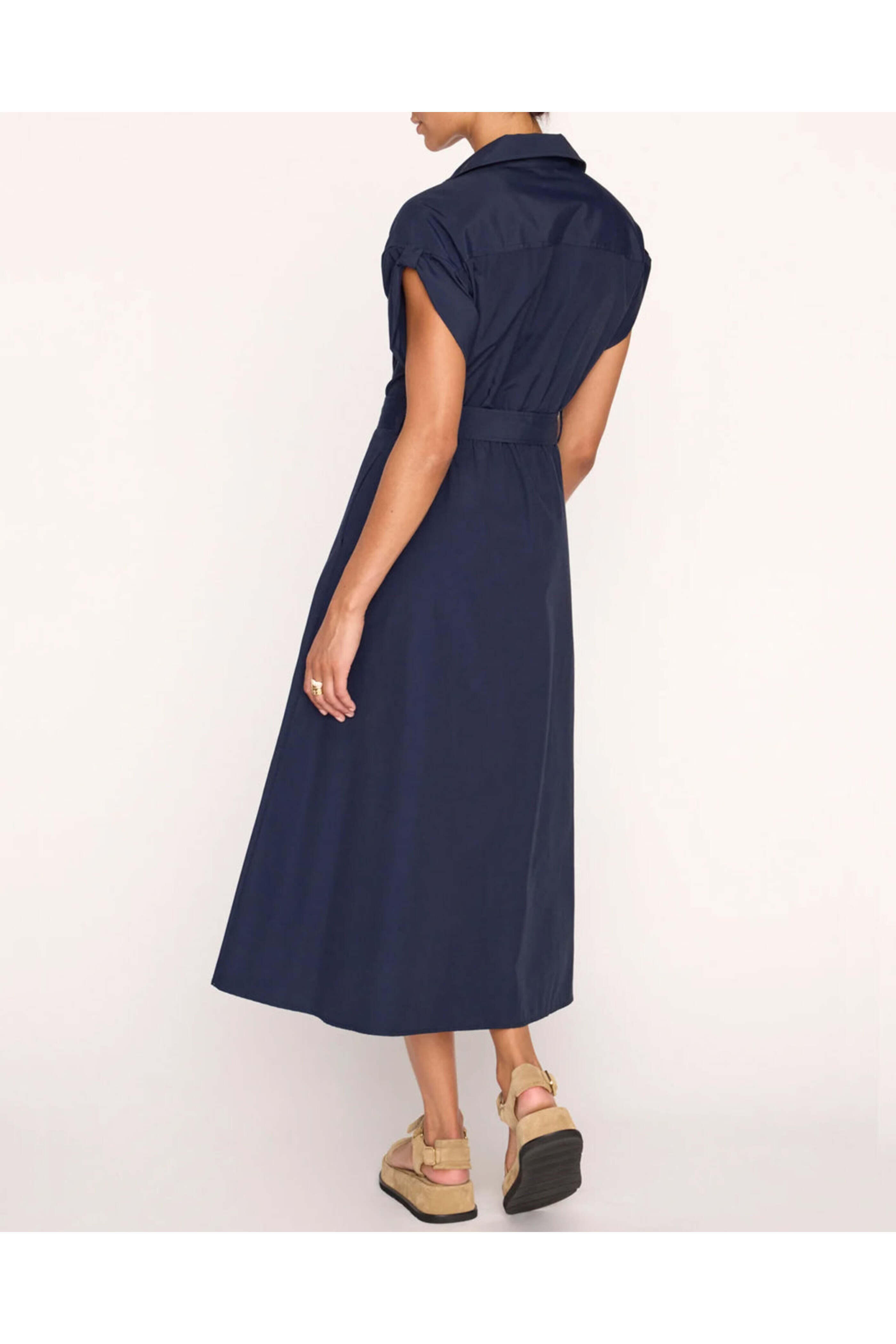 Brochu Walker - Navy Belted Fia Dress
