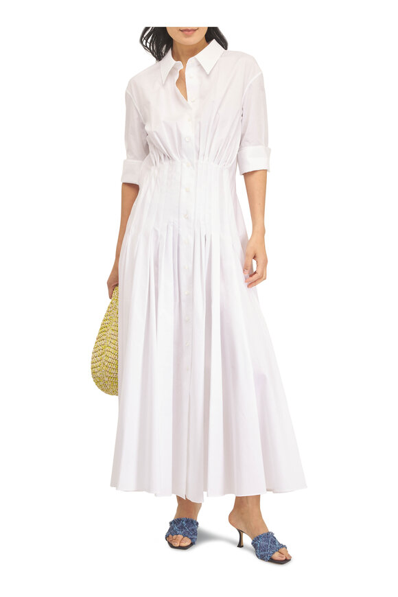 Khaite Medium Olivia Citron & White Raffia Hobo - view 7