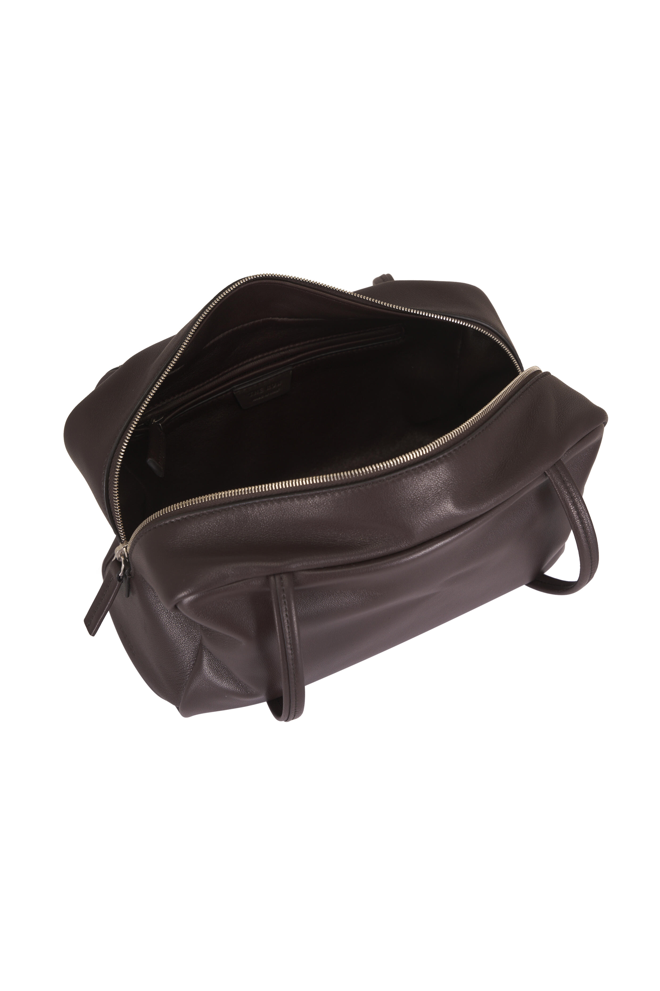 The Row - Astra Dark Brown Leather Shoulder Bag - view 4