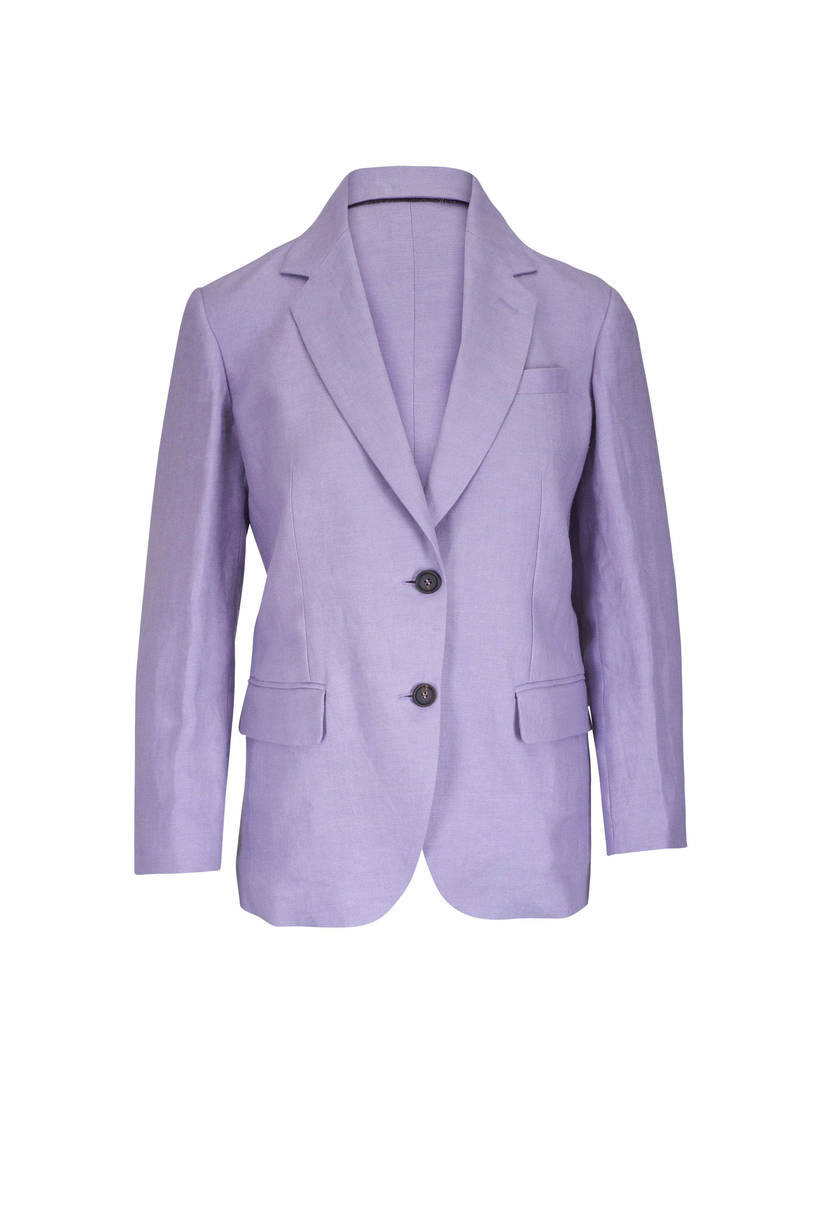 ジャケット BRUNELLO CUCINELLI Brunello Cucinelli Tailleur Jacket Brunello Cucinelli - Lilac Gabardine Adjustable Back Jacket