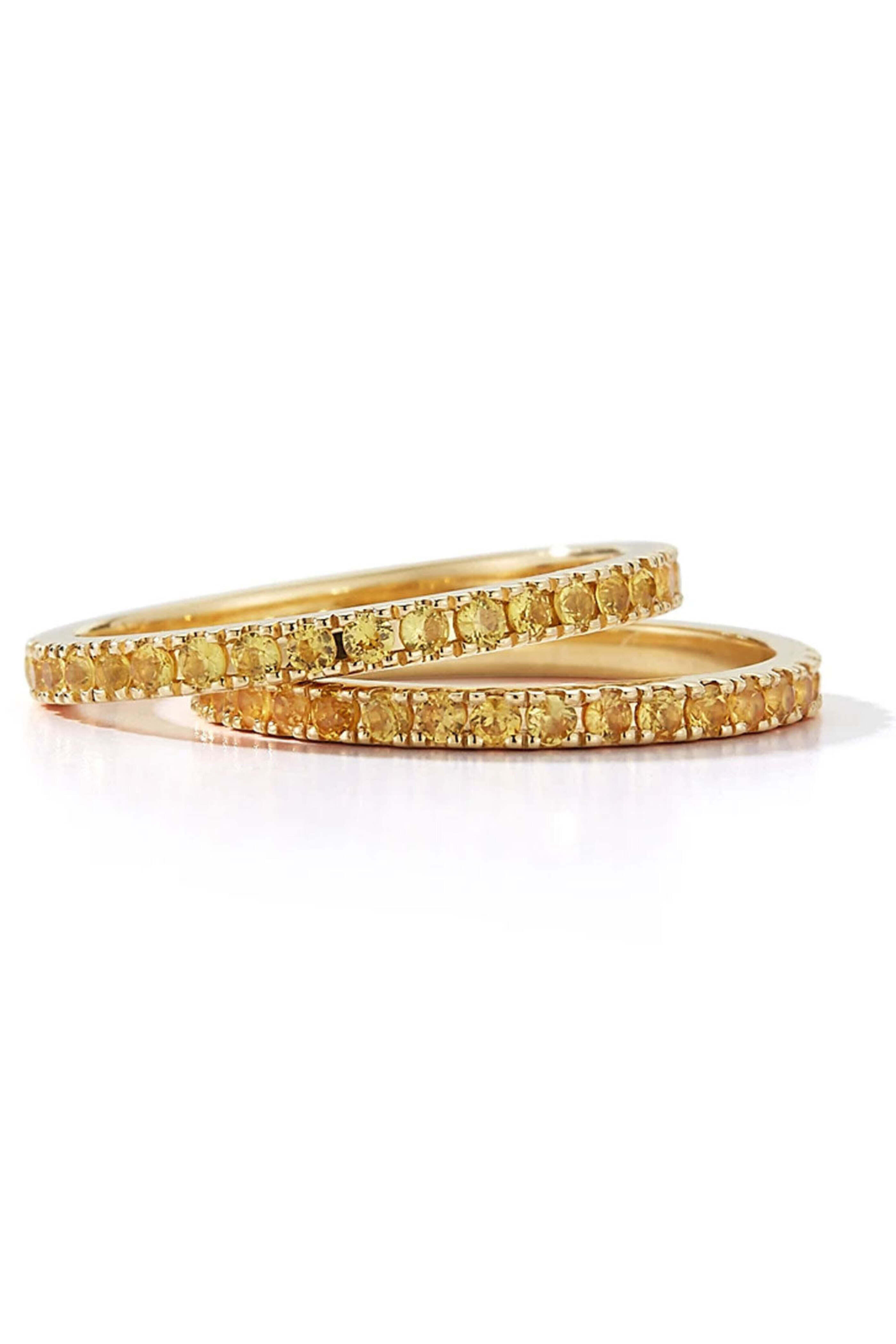 Katherine Jetter - Yellow Sapphire Eternity Band Ring