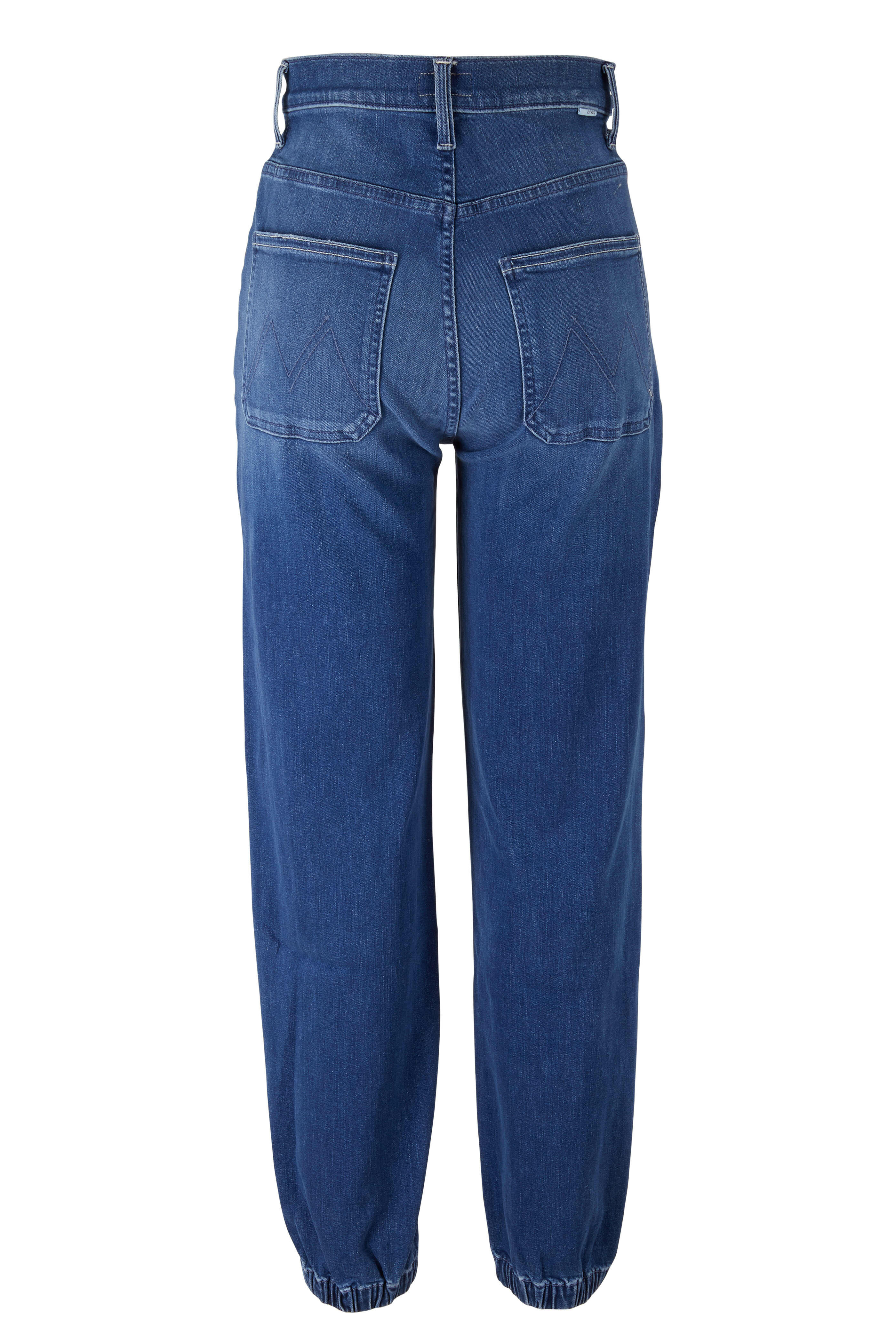 Mother - The Wrapper Patch Springy Ankle High Rise Jean