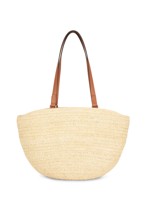 Loewe Medium Eclipse Natural Raffia Basket Bag - view 3