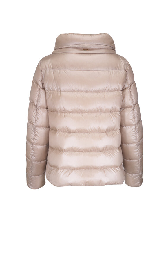 Herno - Beige Nylon Ultralight Side Snap Down Jacket