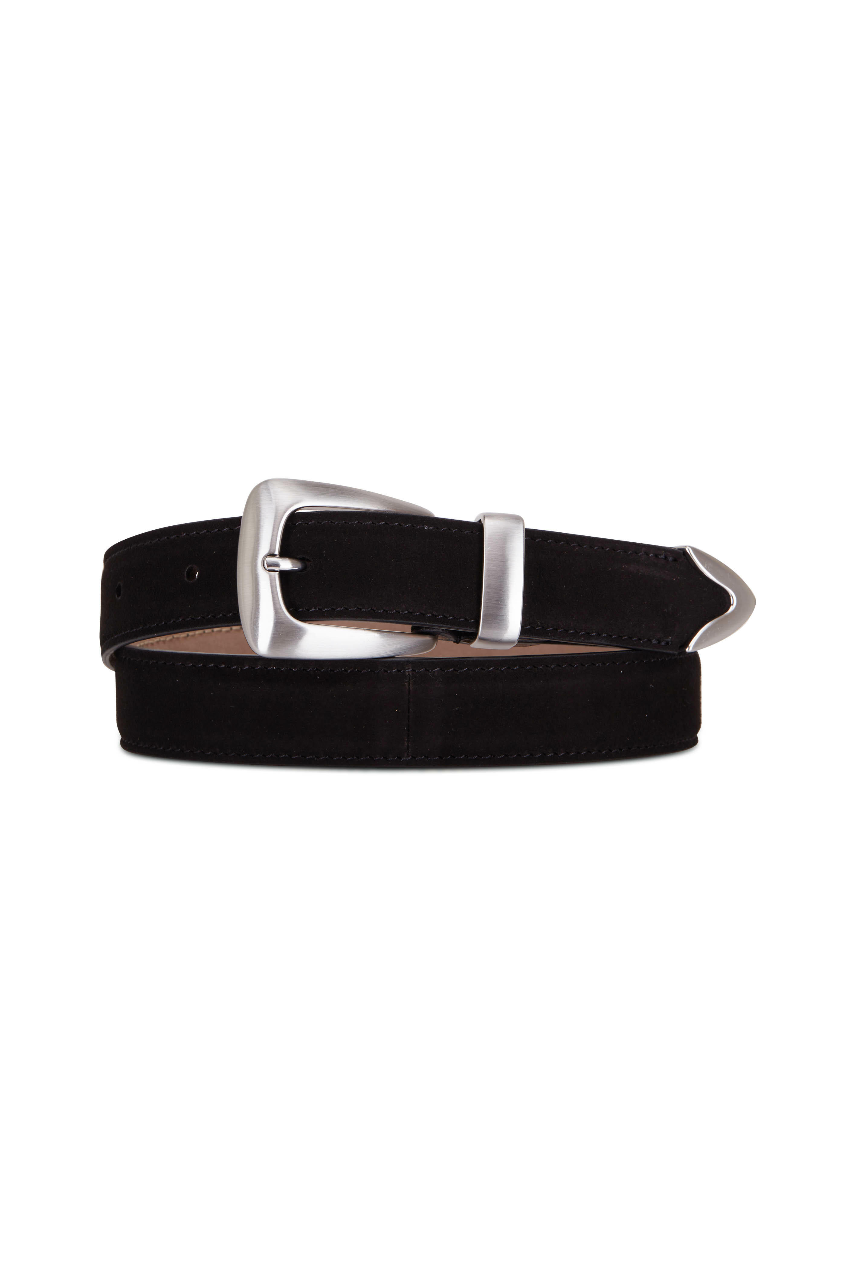 Black and cheap silver belt