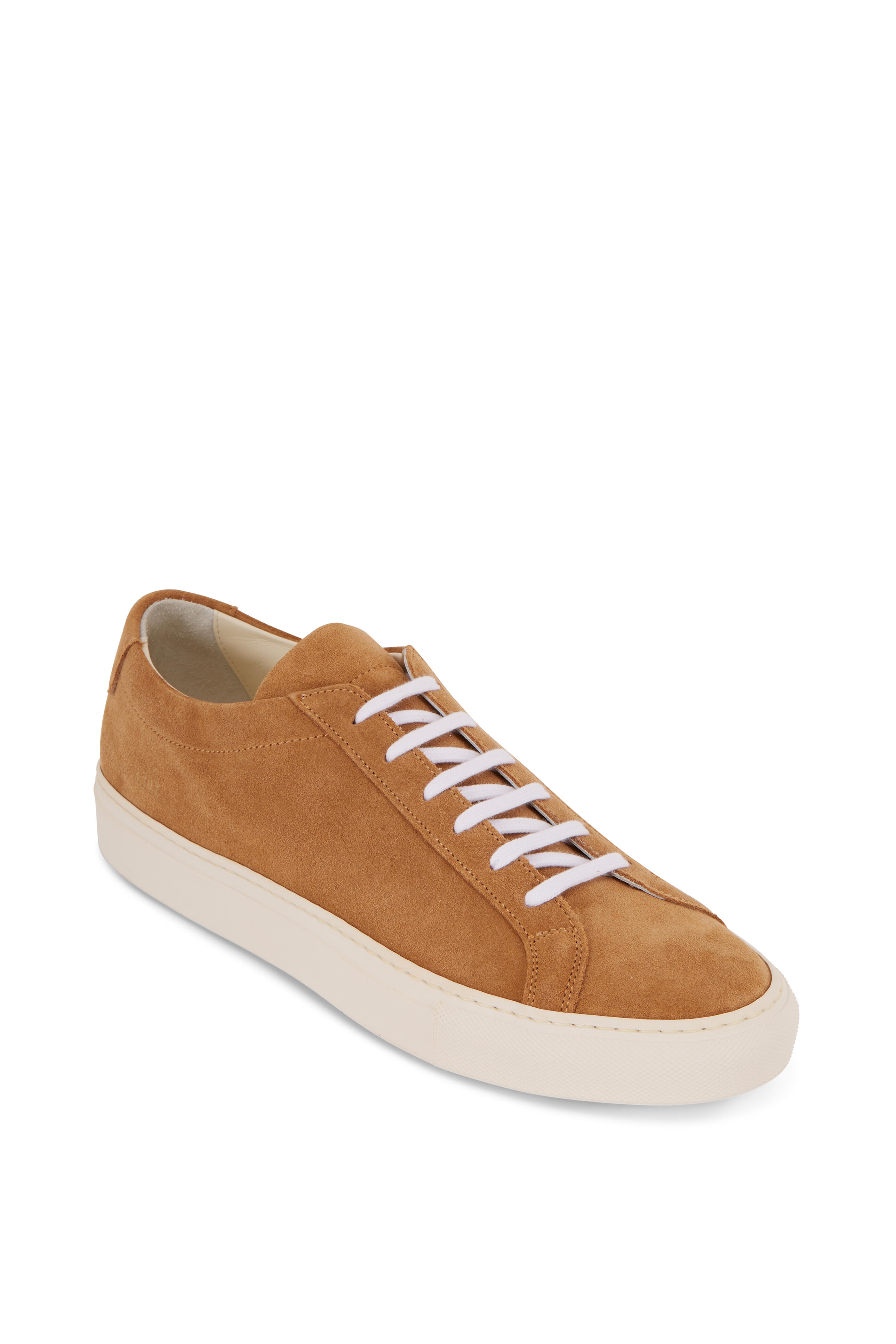 Common Projects Achilles Tan Suede Low Top Sneaker