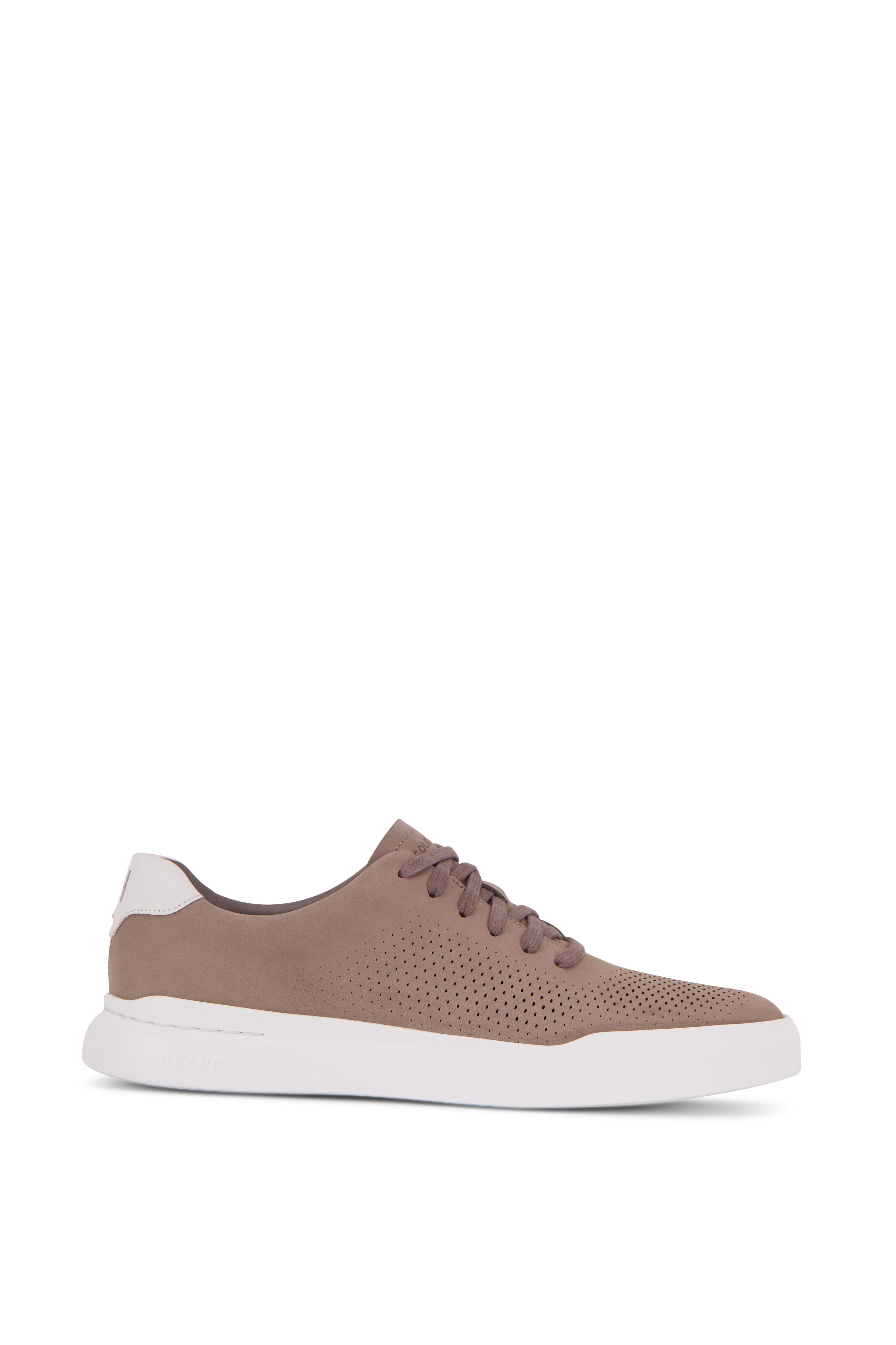 Cole Haan - Grandpro Rally Ironstone Laser-Cut Suede Sneaker