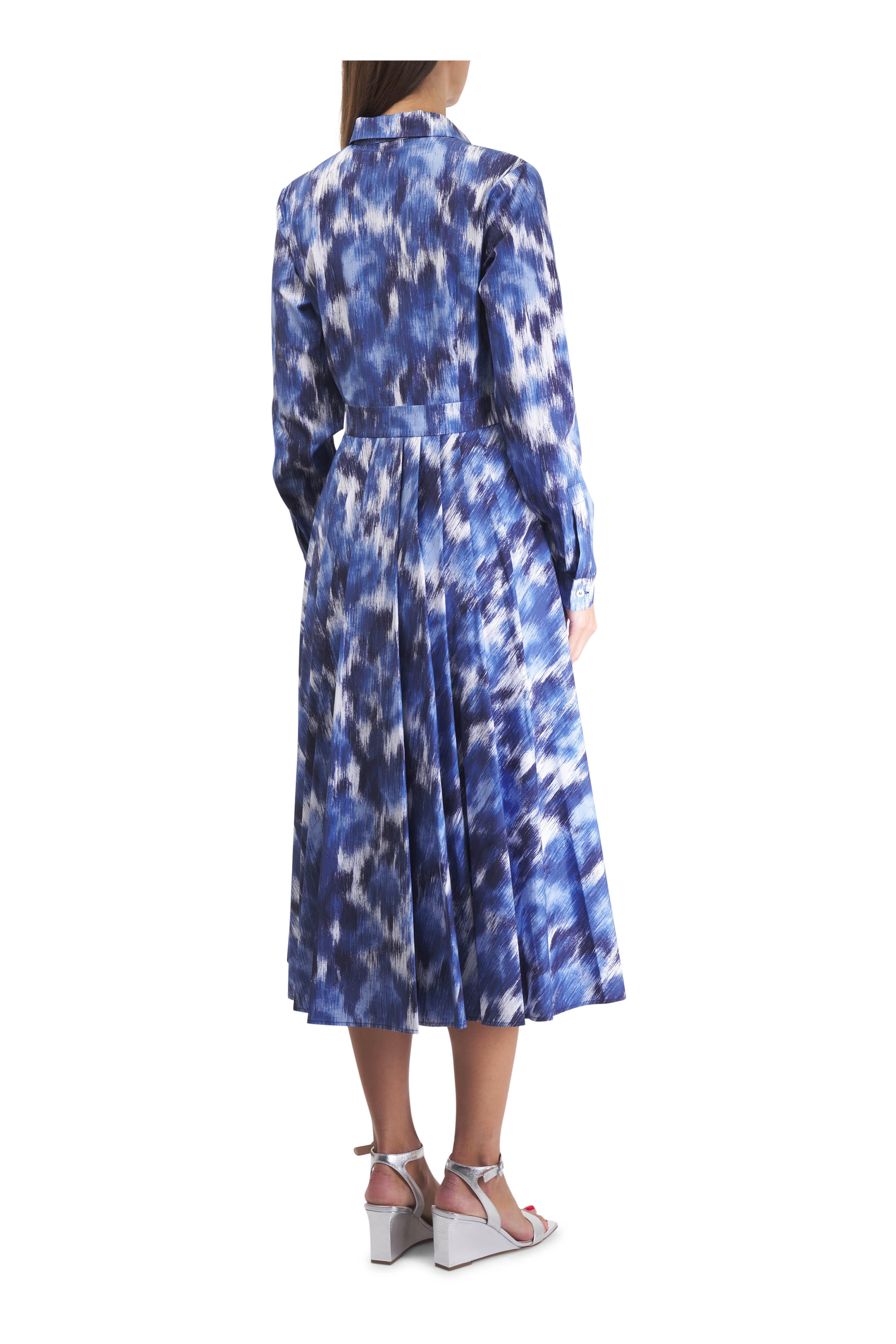 Michael Kors Collection - Floral Riviera Chiné Cotton Poplin Shirtdress