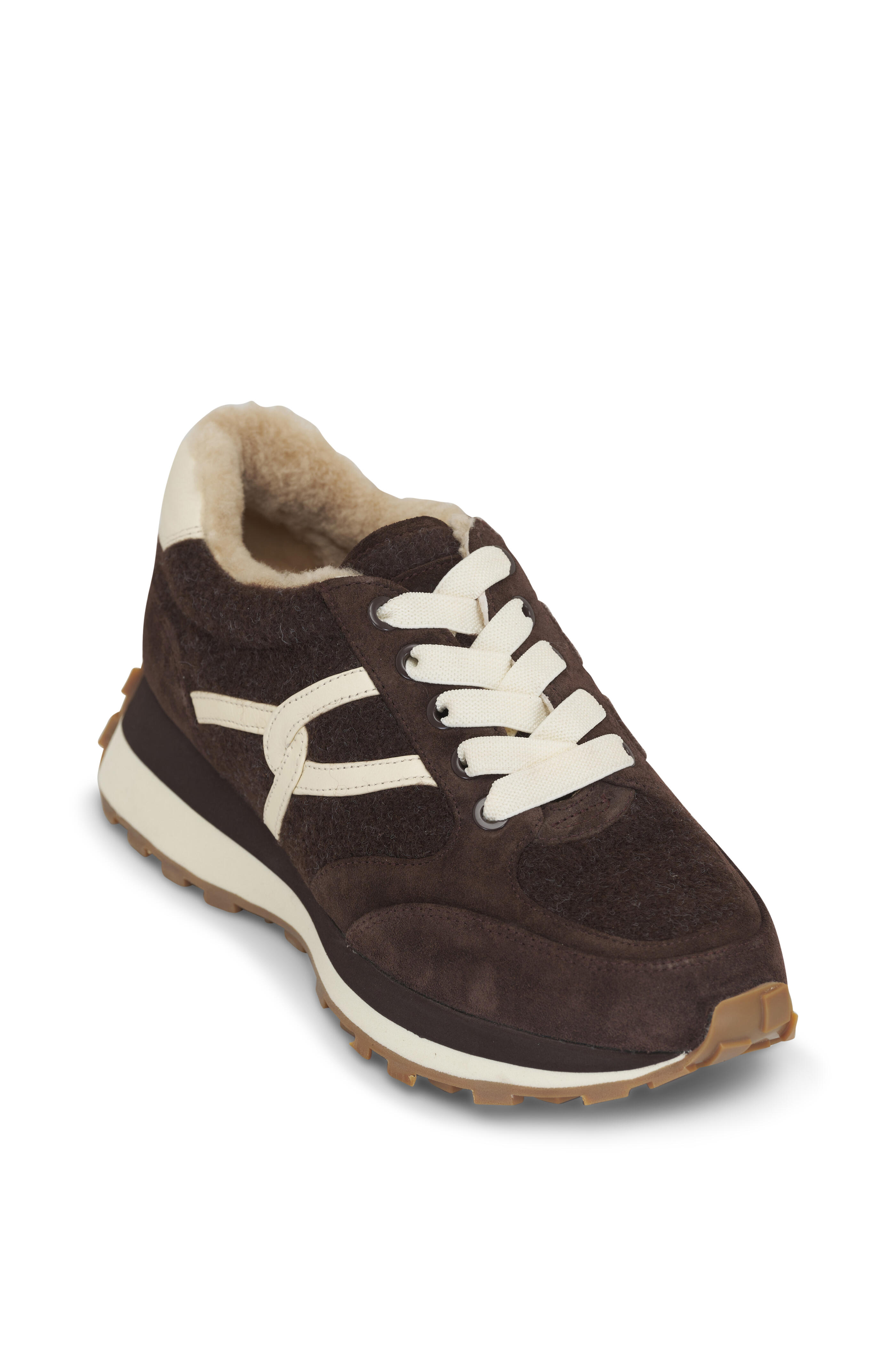 Veronica Beard - Valentina Espresso Shearling Sneaker