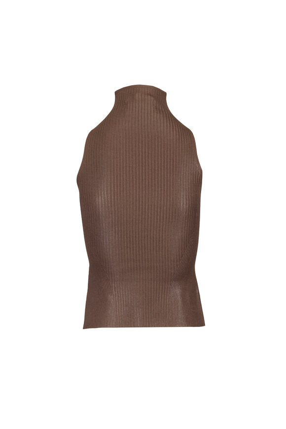Ralph Lauren Foiled Portobello Rib-Knit Top - view 2