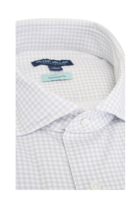 Peter Millar Excursionist Flex British Gray Check Sport Shirt - view 3