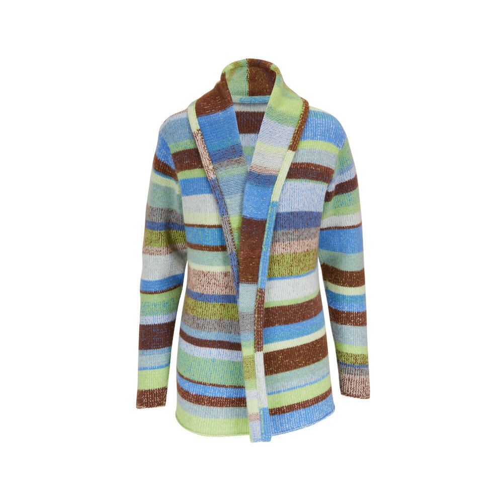The Elder Statesman - Italy Multicolor Cashmere Smoking Jacket