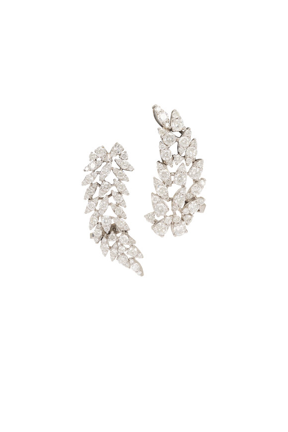 Graziela Gems 18k White Gold Asa Diamond Earring