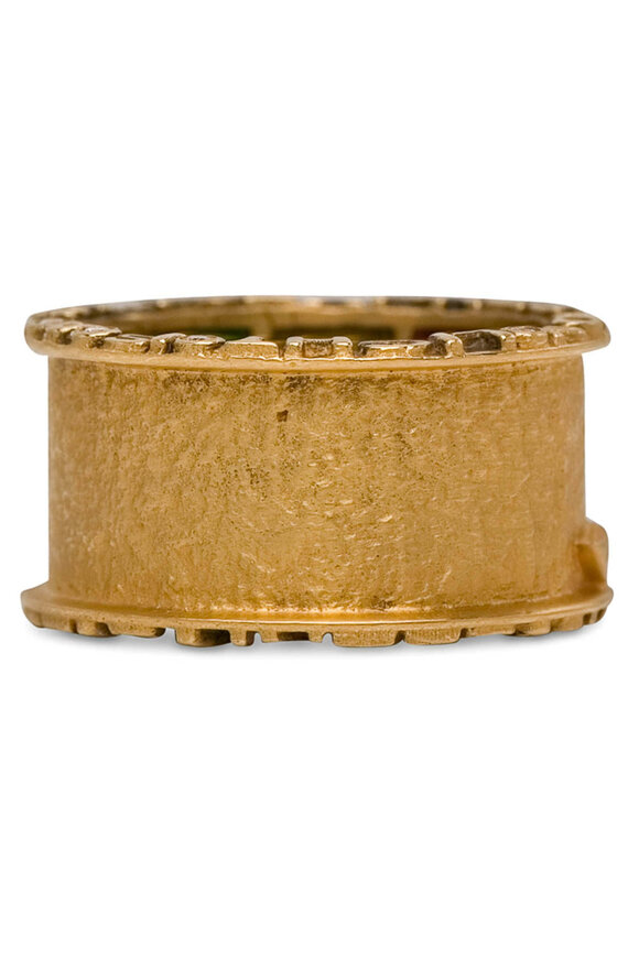 Coomi Yellow Gold Sagrada Passion Wide Band Ring - view 1
