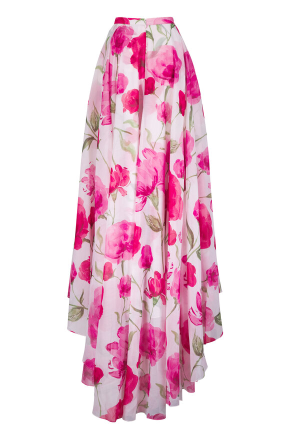 Sachin Babi Bellamy Poppy Printed Organza Maxi Skirt - view 3
