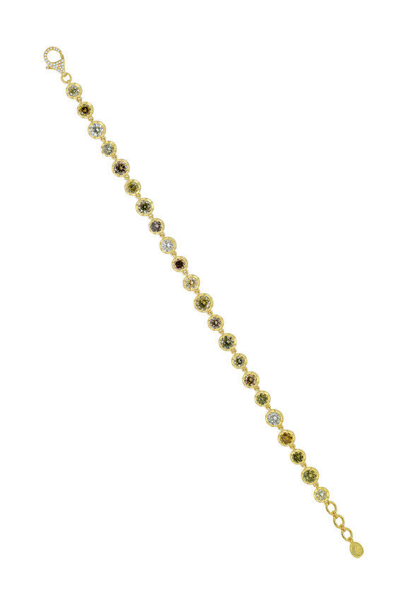 Sutra 18k Yellow Gold Diamond Bracelet