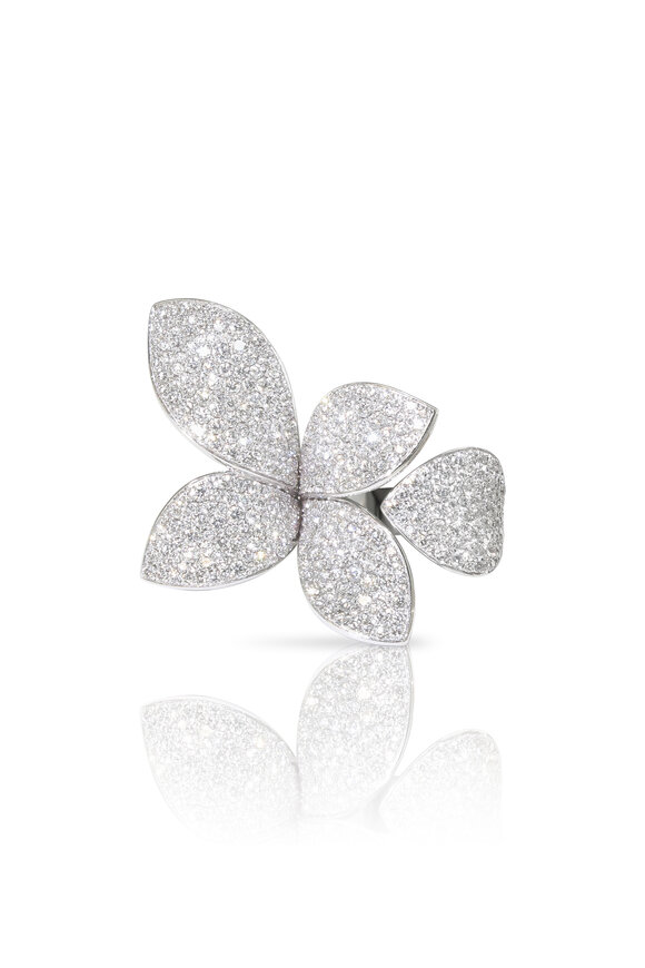 Pasquale Bruni 18k White Gold Diamond Giardini Segreti Ring