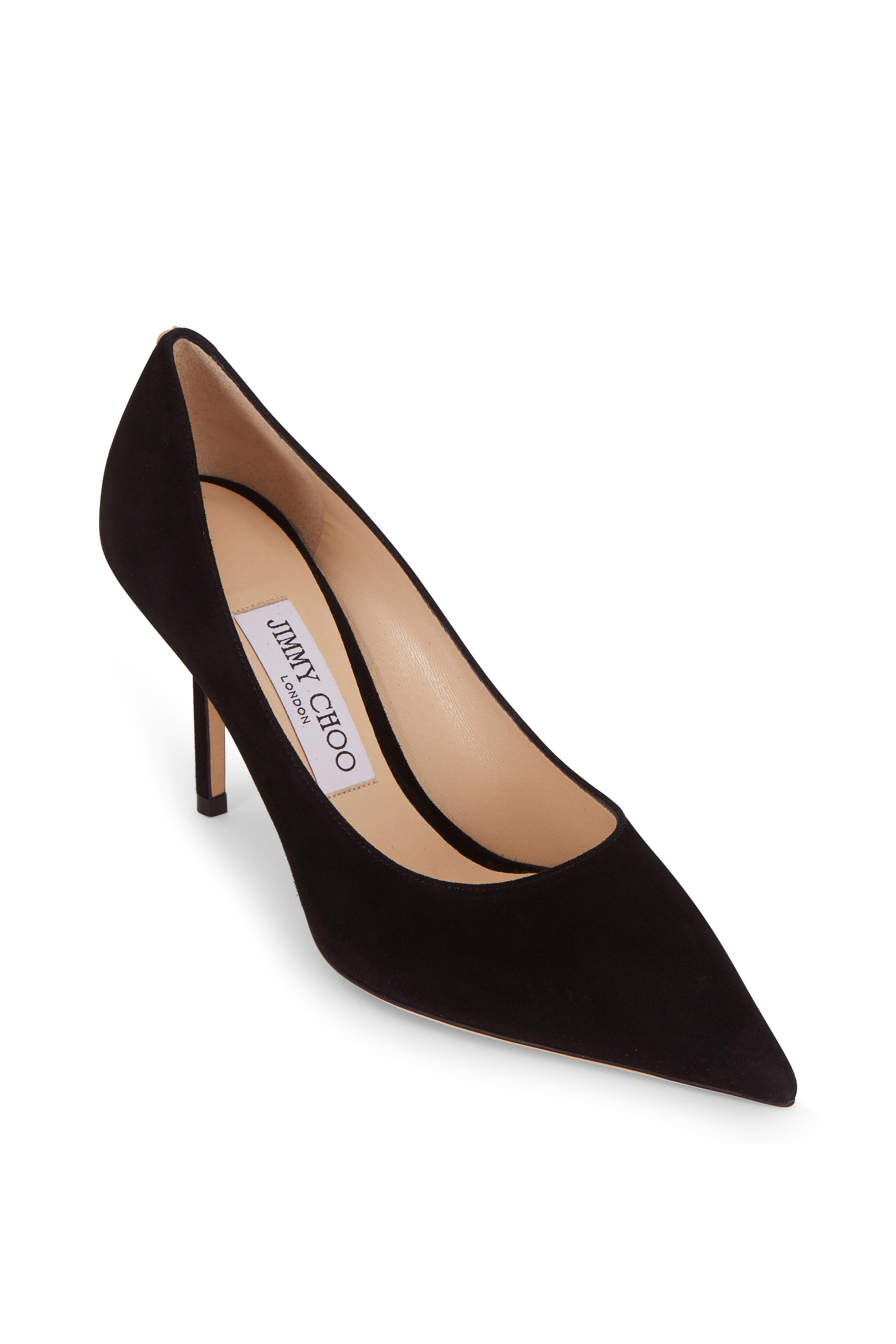 Jimmy Choo - Love Black Suede Pointed Pump, 85mm