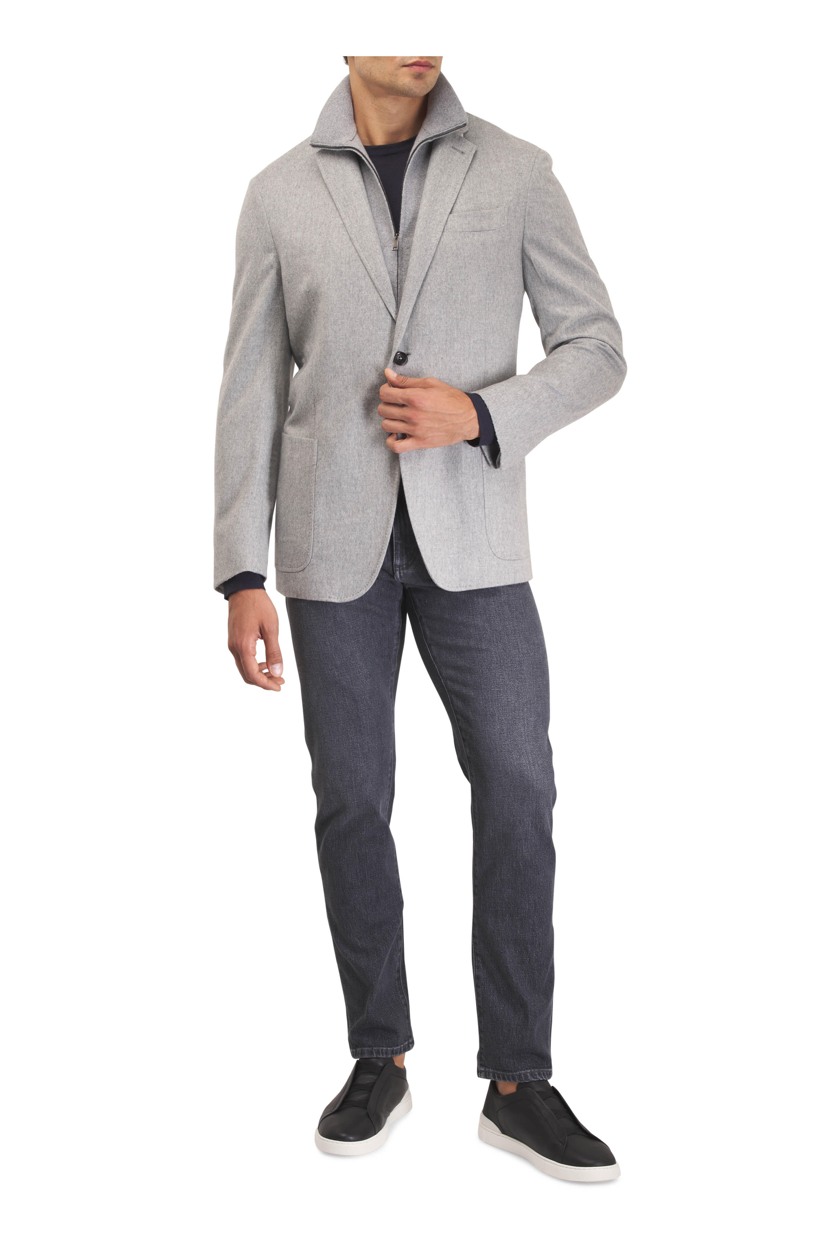 Zegna - Gray Oasi Cashmere Jacket