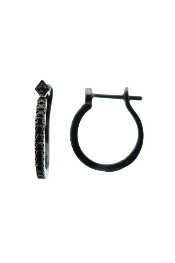 Loree Rodkin Pave Huggie Earrings - view 1