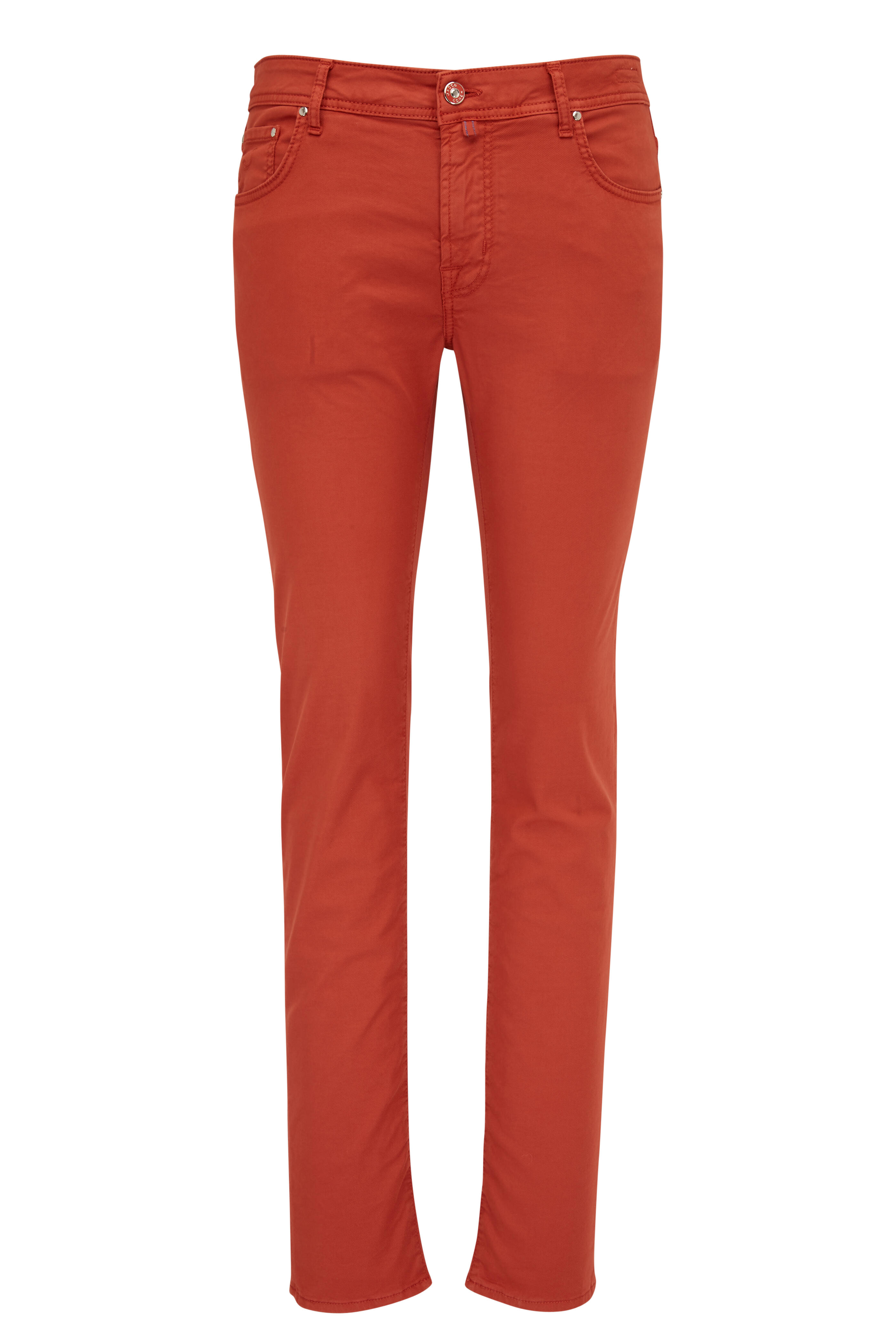 Jacob Cohen - Rust Five Pocket Slim Fit Pant
